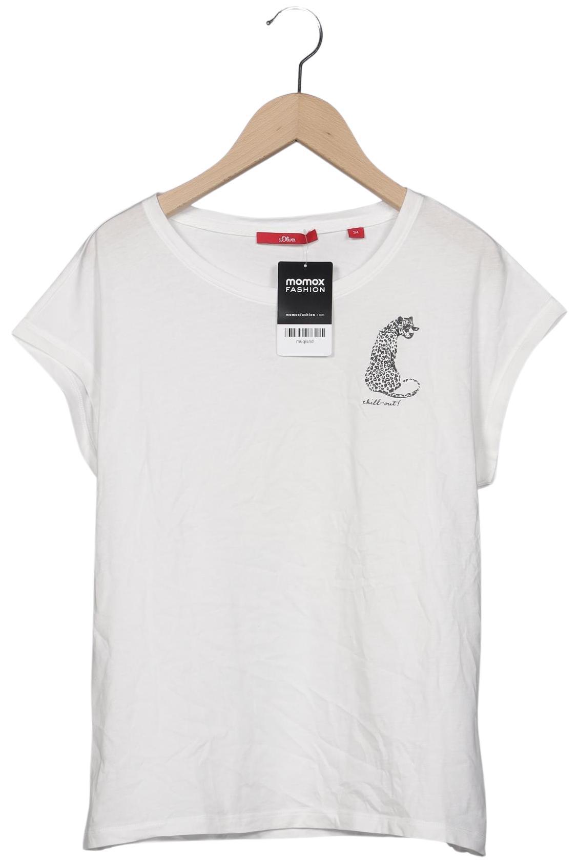

s.Oliver Damen T-Shirt, weiß, Gr. 34