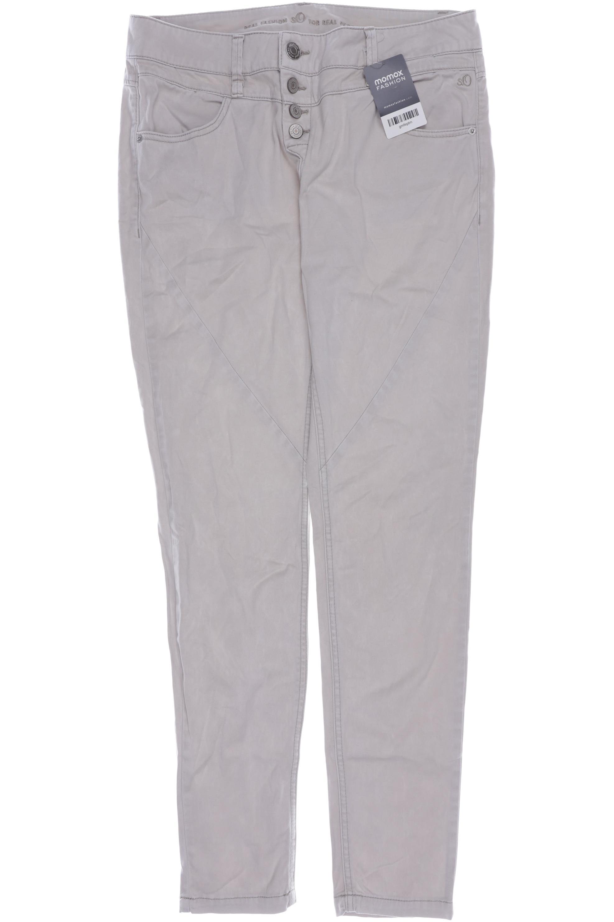 

s.Oliver Damen Jeans, cremeweiß