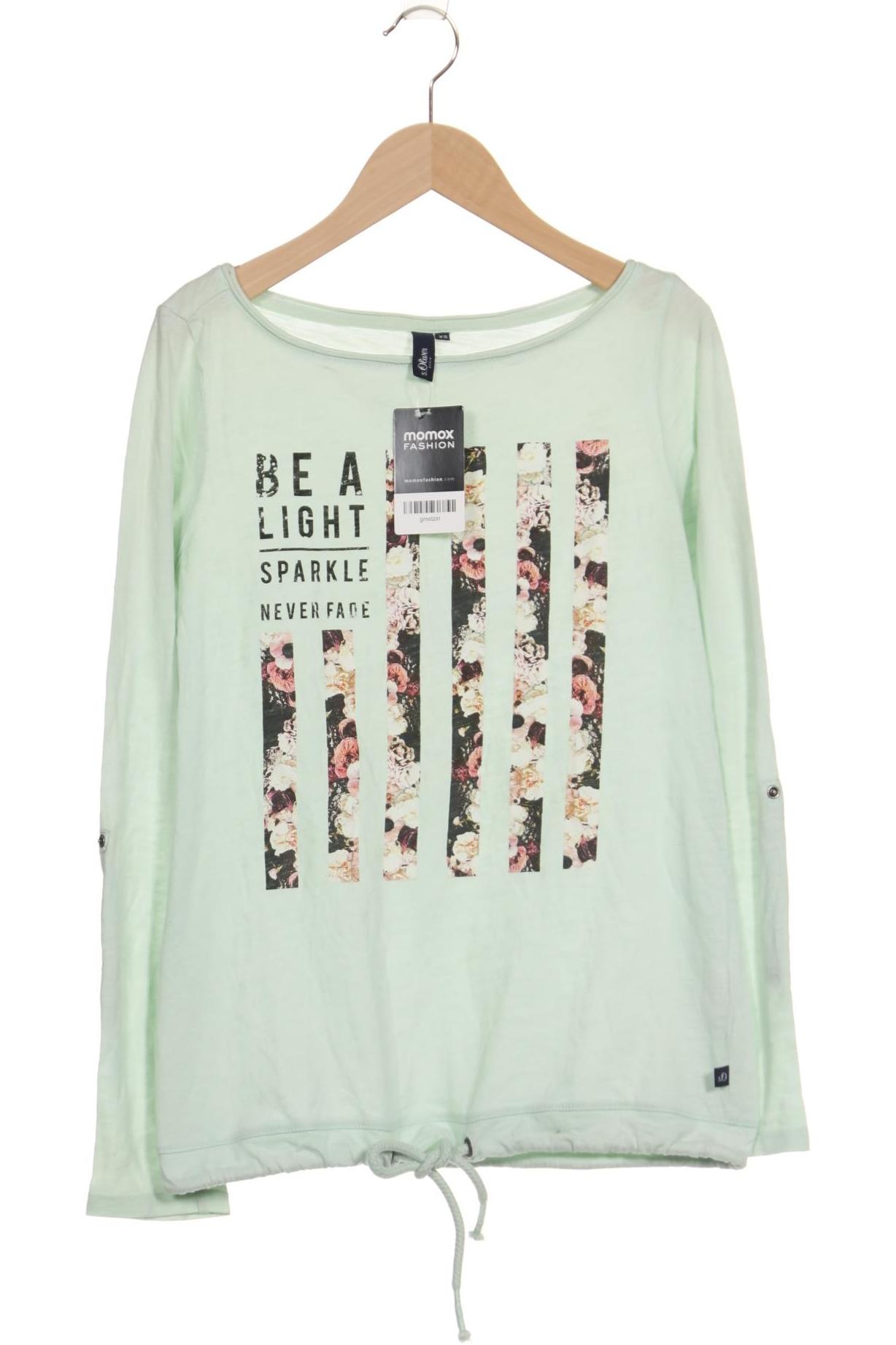 

s.Oliver Damen Langarmshirt, hellgrün, Gr. 34