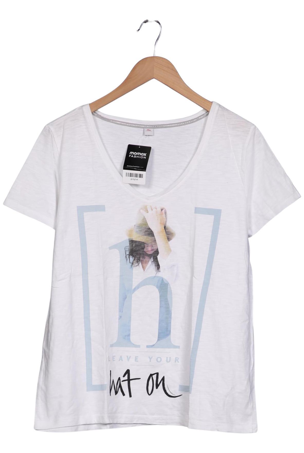 

s.Oliver Damen T-Shirt, weiß, Gr. 44
