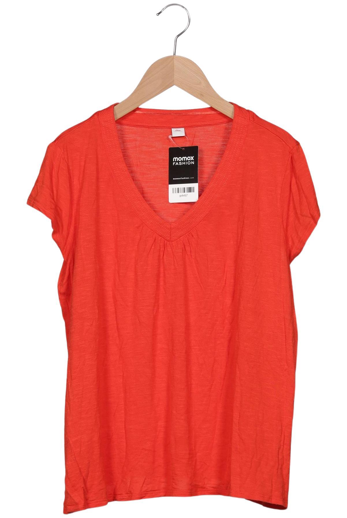 

s.Oliver Damen T-Shirt, orange, Gr. 44