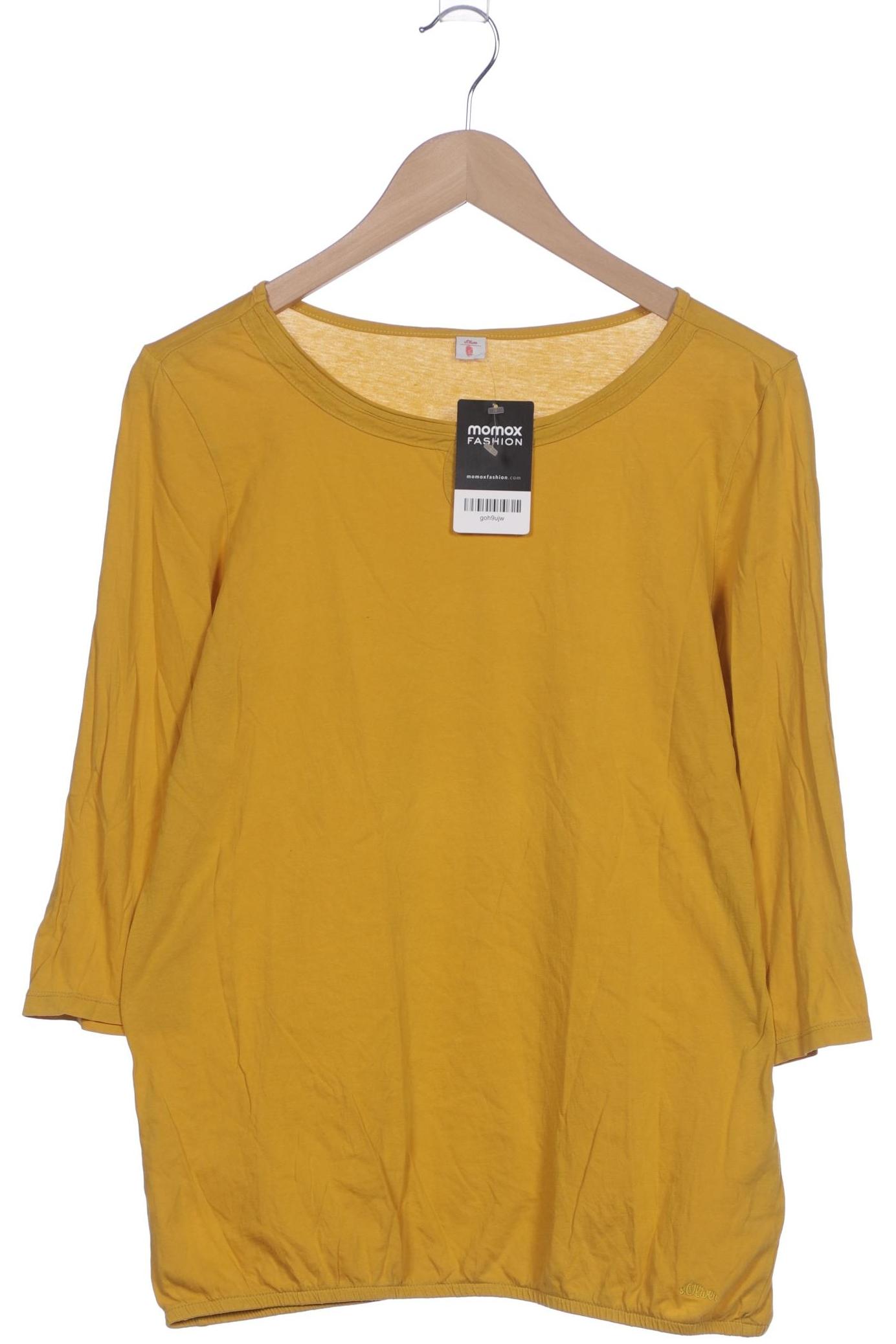 

s.Oliver Damen Langarmshirt, gelb, Gr. 38