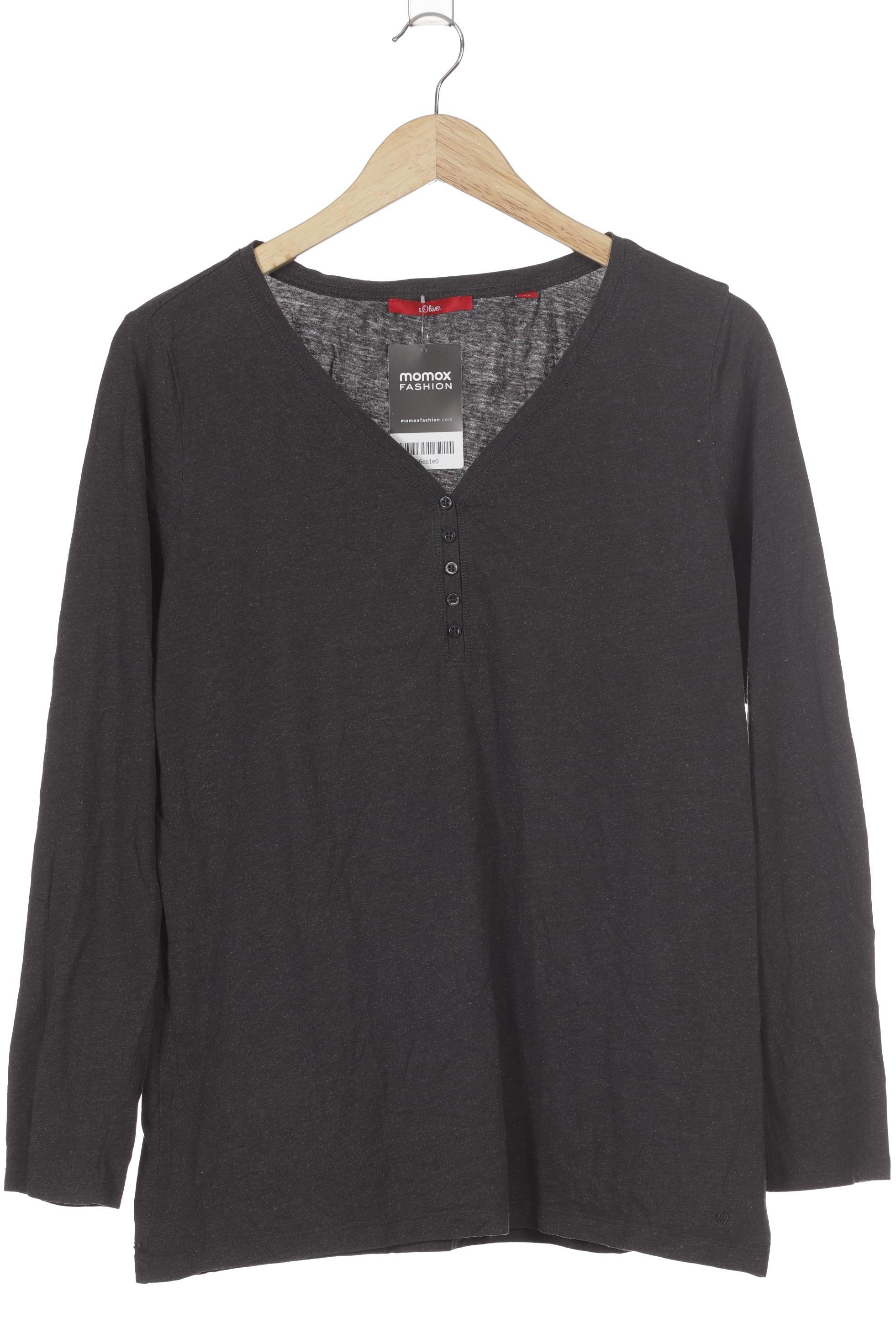 

s.Oliver Damen Langarmshirt, grau, Gr. 44