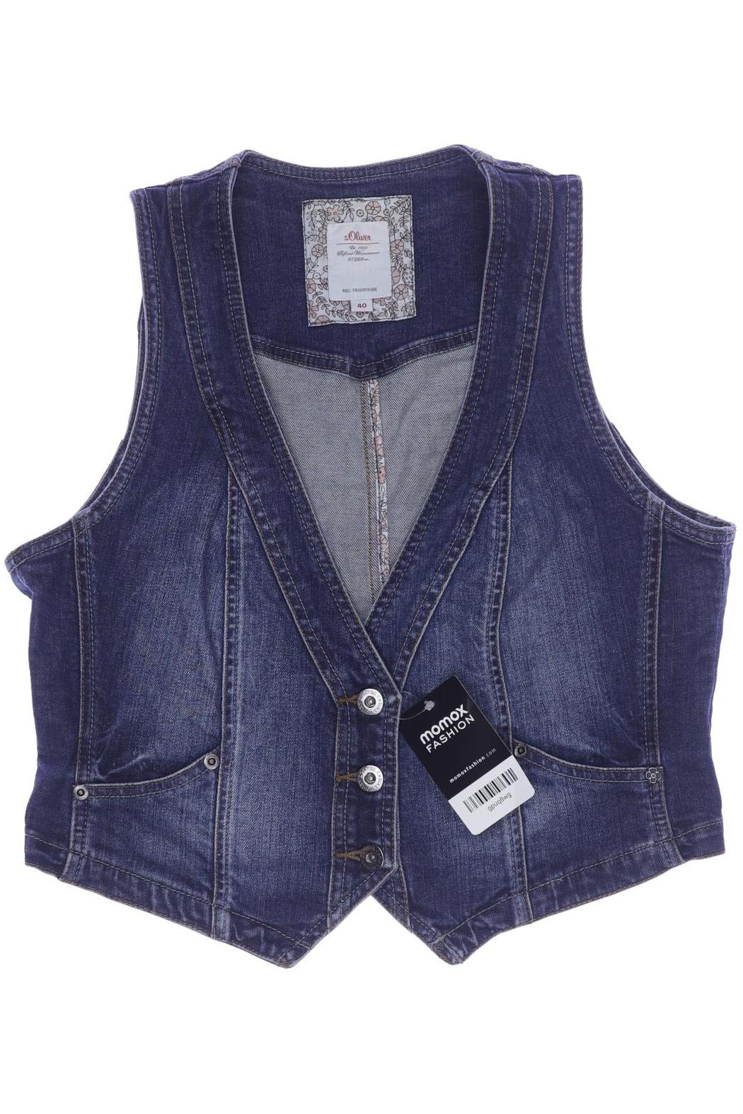 

s.Oliver Damen Weste, marineblau, Gr. 40