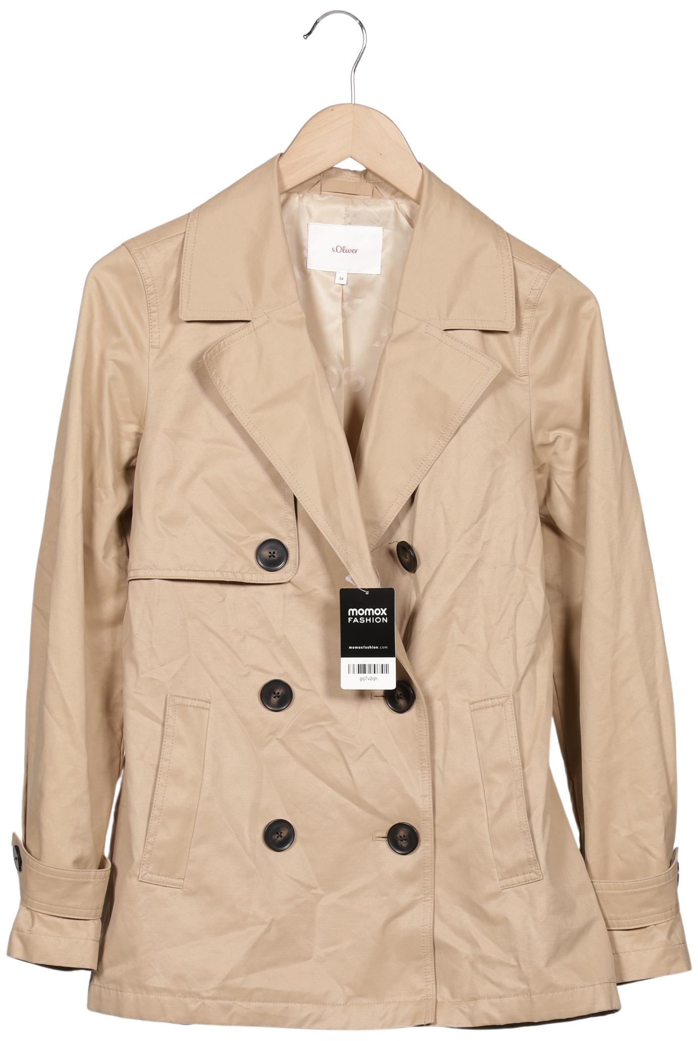 

s.Oliver Damen Mantel, beige, Gr. 34