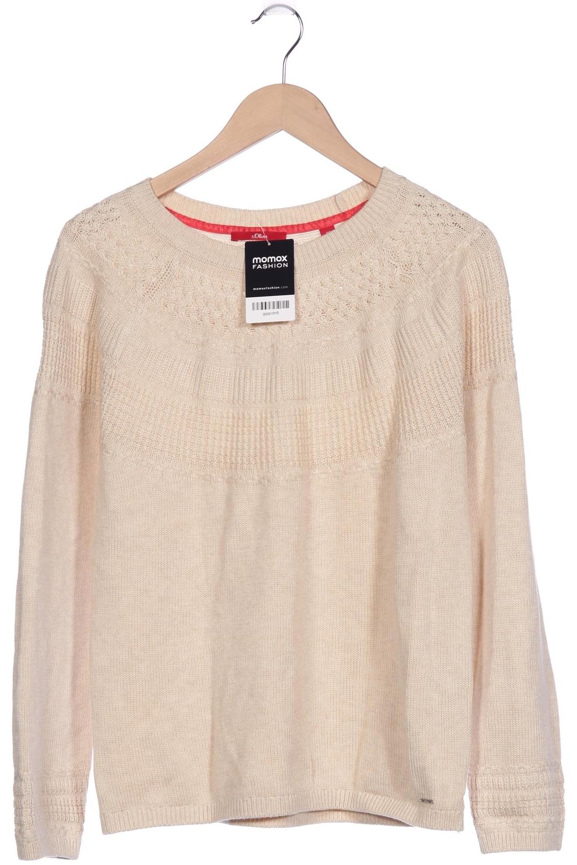 

s.Oliver Damen Pullover, beige, Gr. 40