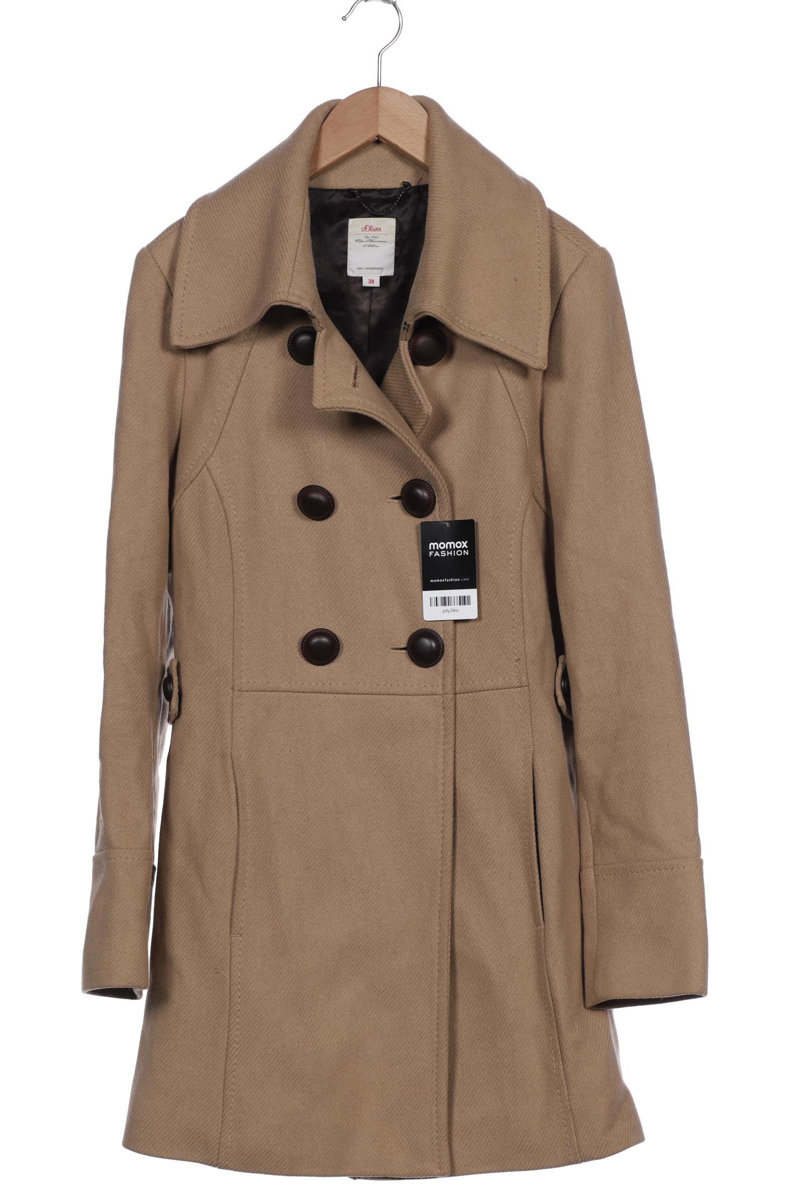 

s.Oliver Damen Mantel, beige, Gr. 38