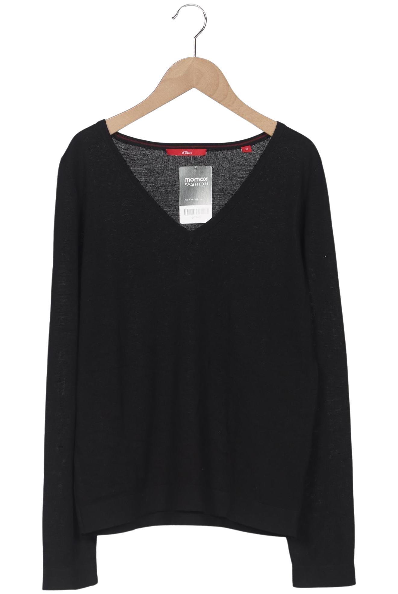 

s.Oliver Damen Pullover, schwarz, Gr. 38