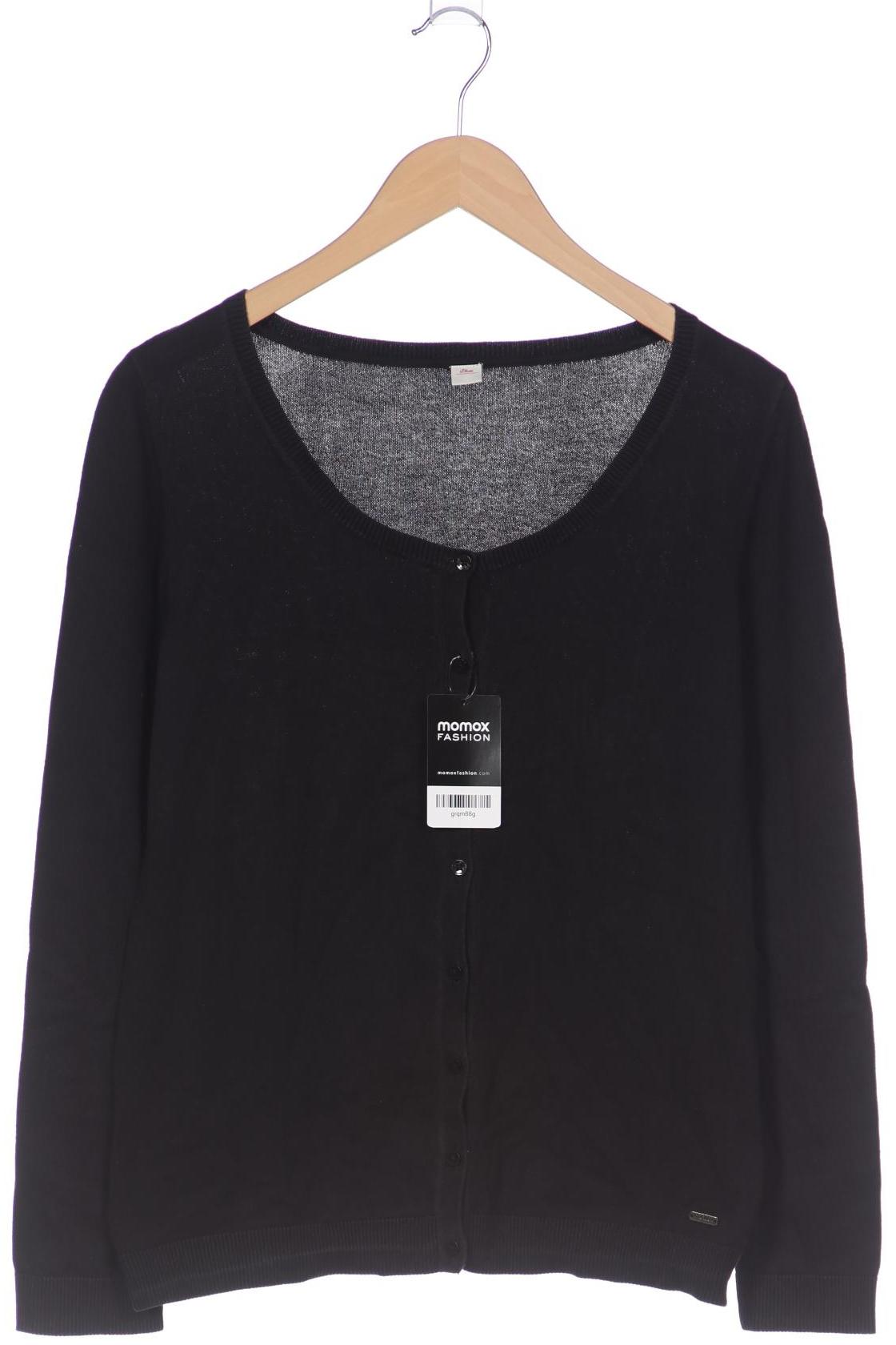 

s.Oliver Damen Strickjacke, schwarz, Gr. 40