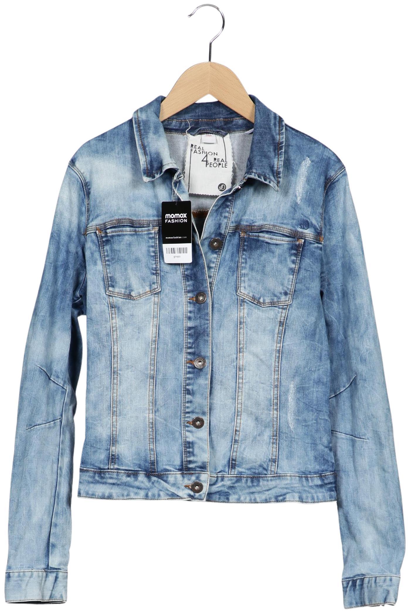 

s.Oliver Damen Jacke, hellblau, Gr. 38