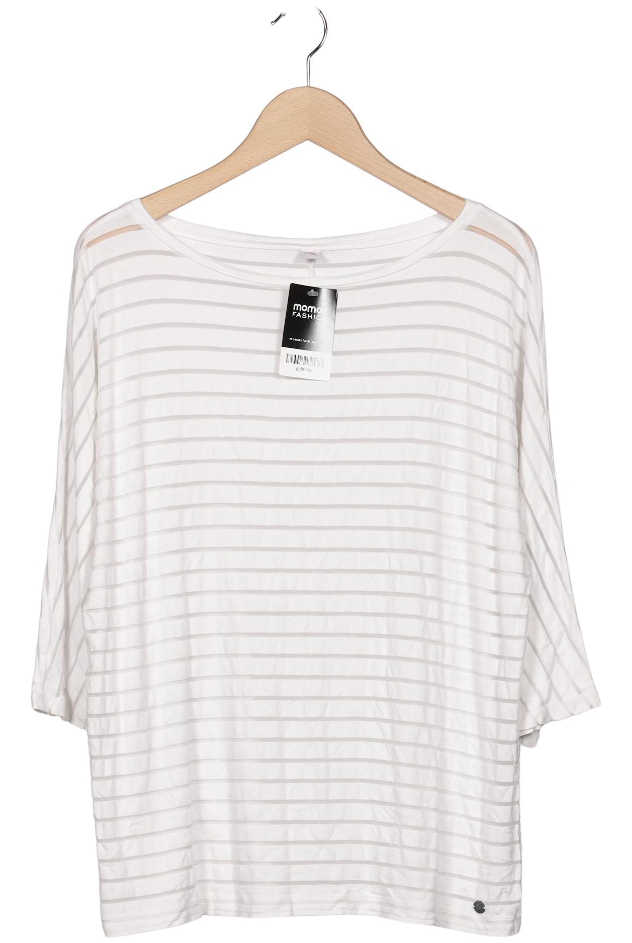 

s.Oliver Damen Langarmshirt, cremeweiß, Gr. 42