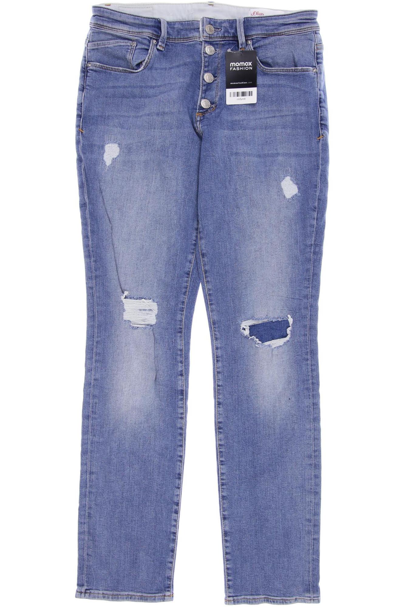 

s.Oliver Damen Jeans, blau