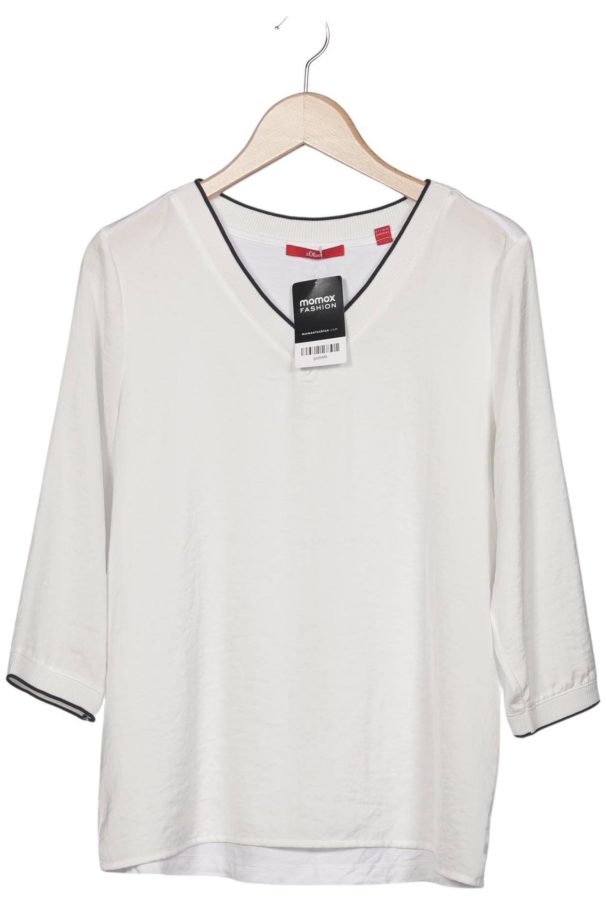 

s.Oliver Damen Langarmshirt, weiß, Gr. 38