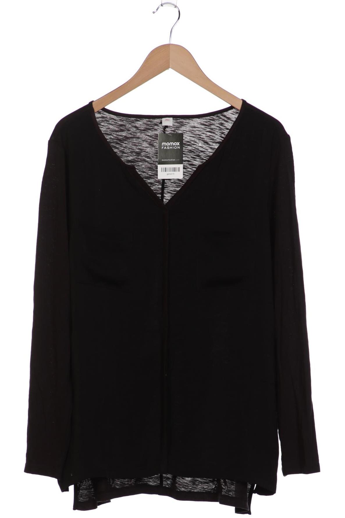 

s.Oliver Damen Langarmshirt, schwarz, Gr. 44