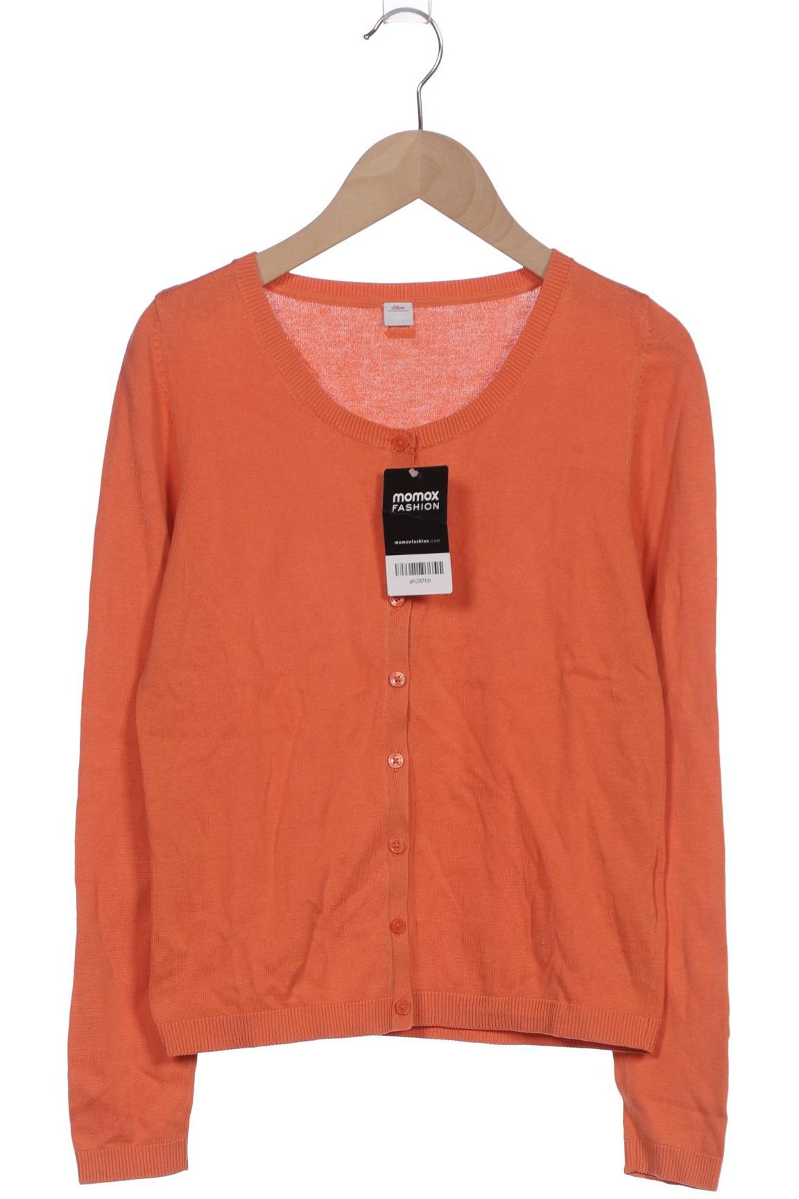 

s.Oliver Damen Strickjacke, orange, Gr. 34