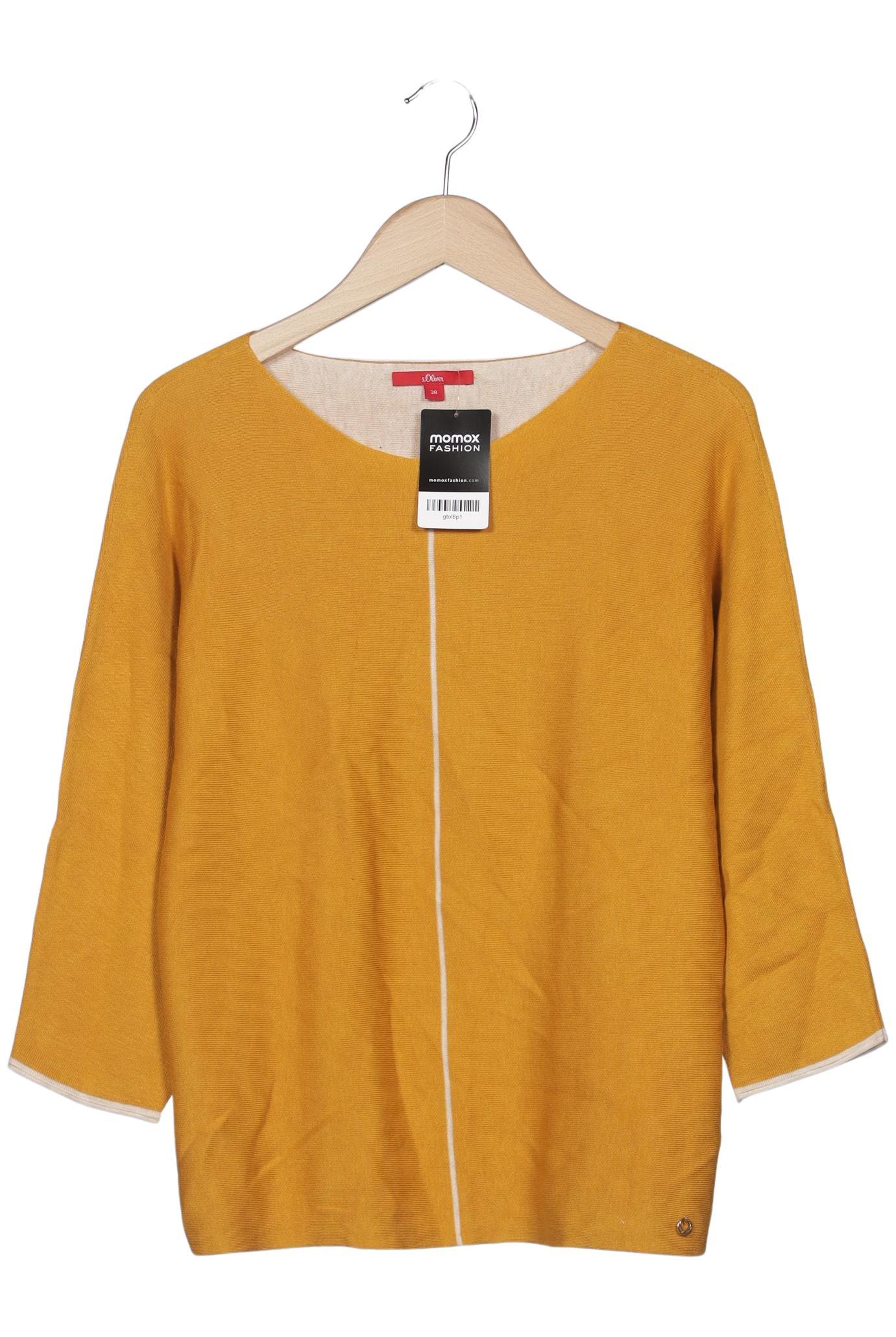 

s.Oliver Damen Pullover, gelb, Gr. 38