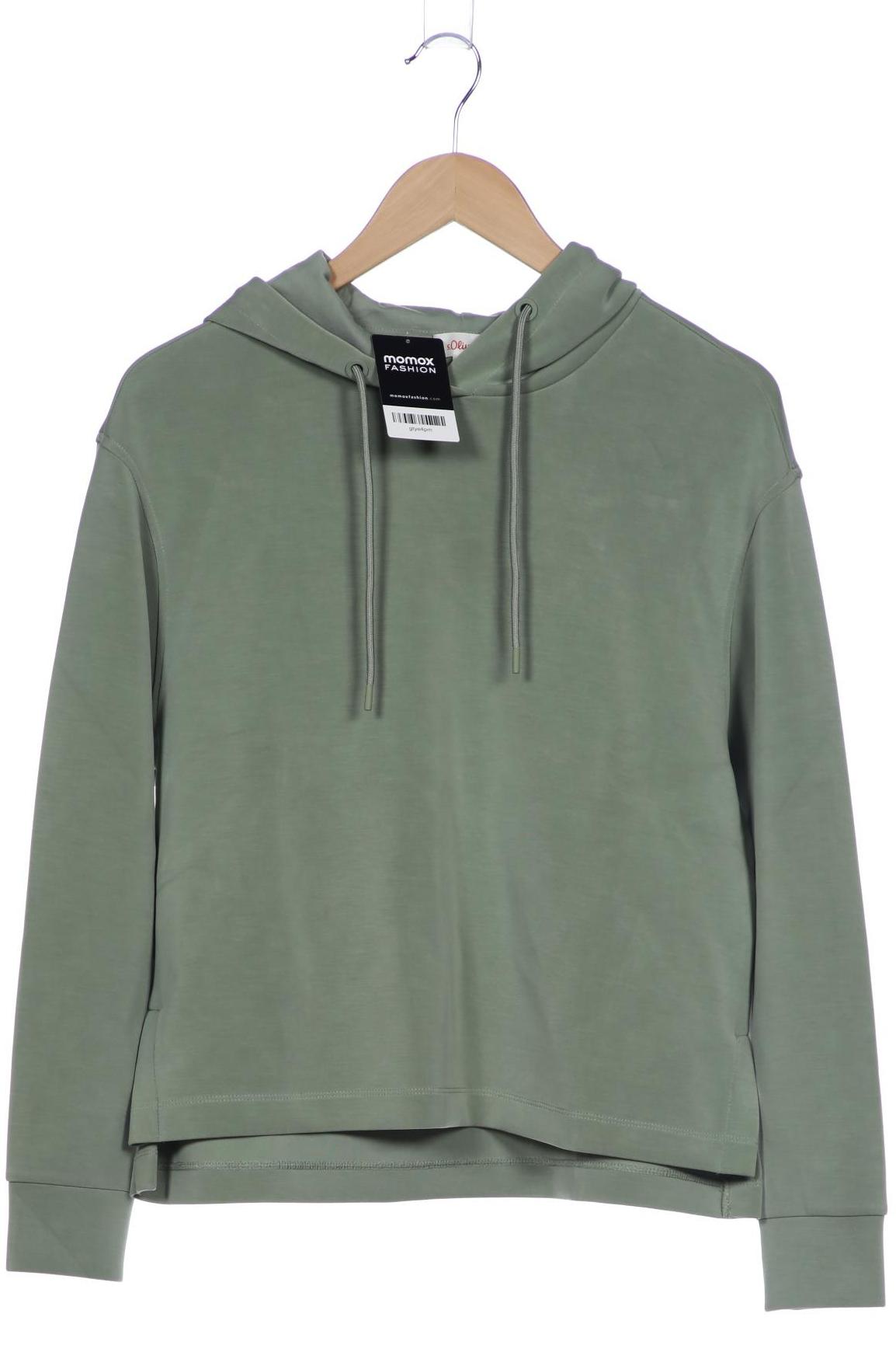 

s.Oliver Damen Kapuzenpullover, grün, Gr. 34