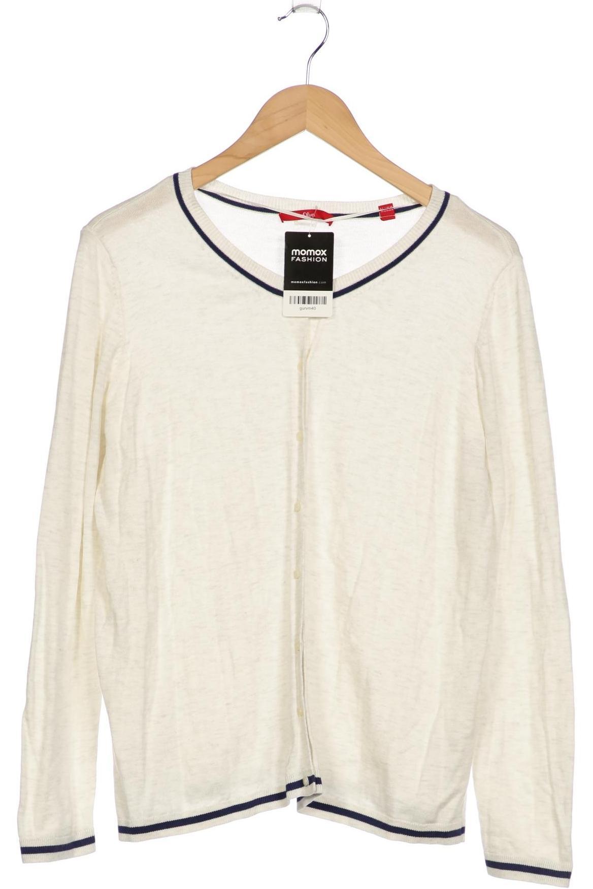 

s.Oliver Damen Strickjacke, cremeweiß, Gr. 46