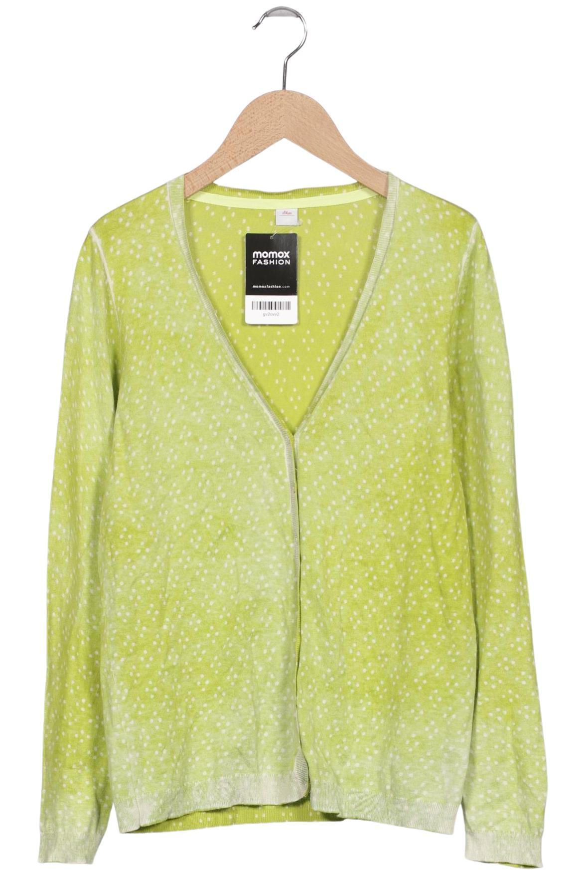 

s.Oliver Damen Strickjacke, grün, Gr. 38