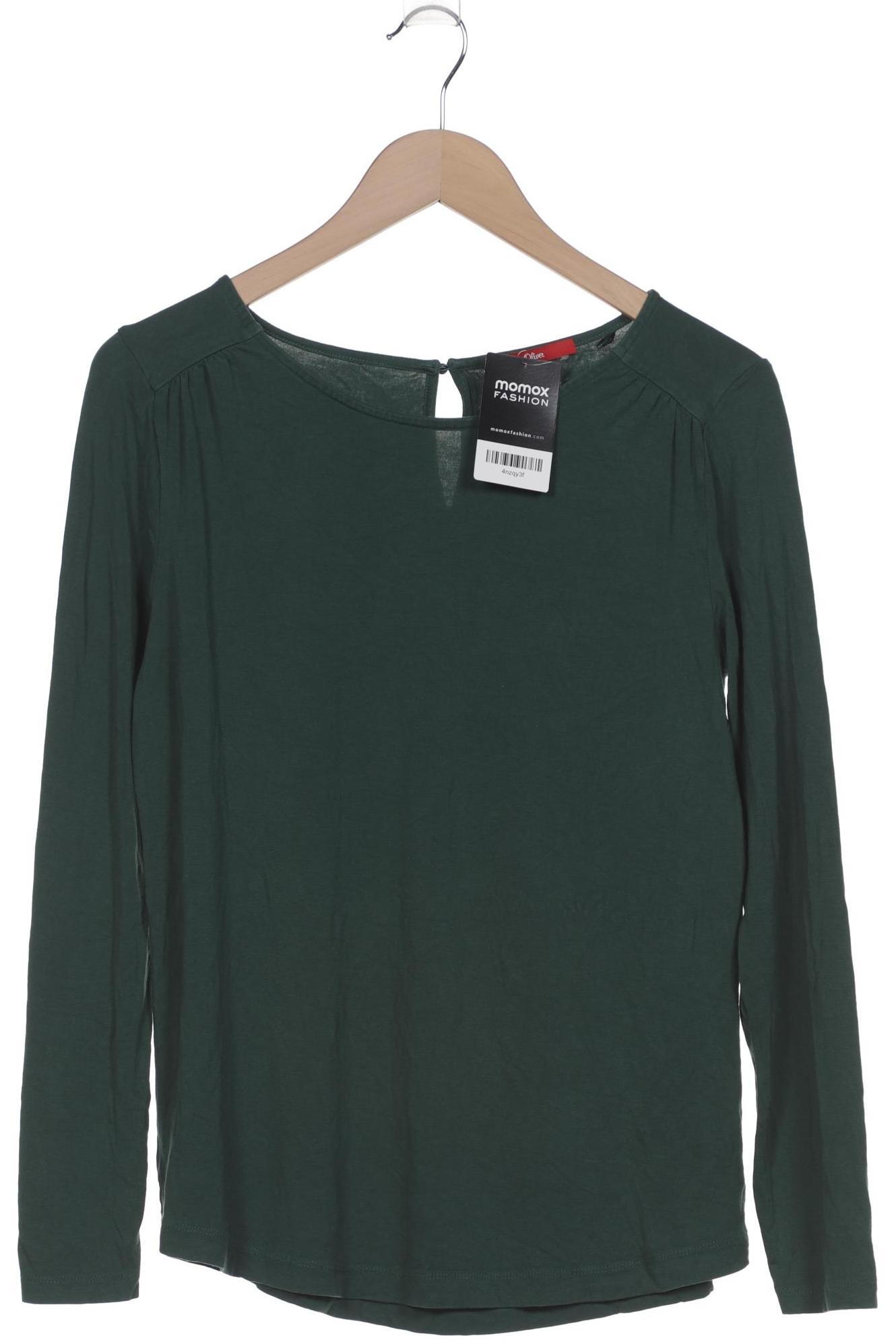 

s.Oliver Damen Langarmshirt, grün, Gr. 38