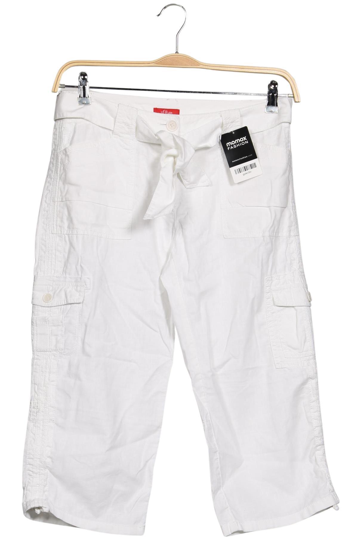 

s.Oliver Damen Stoffhose, weiß, Gr. 36