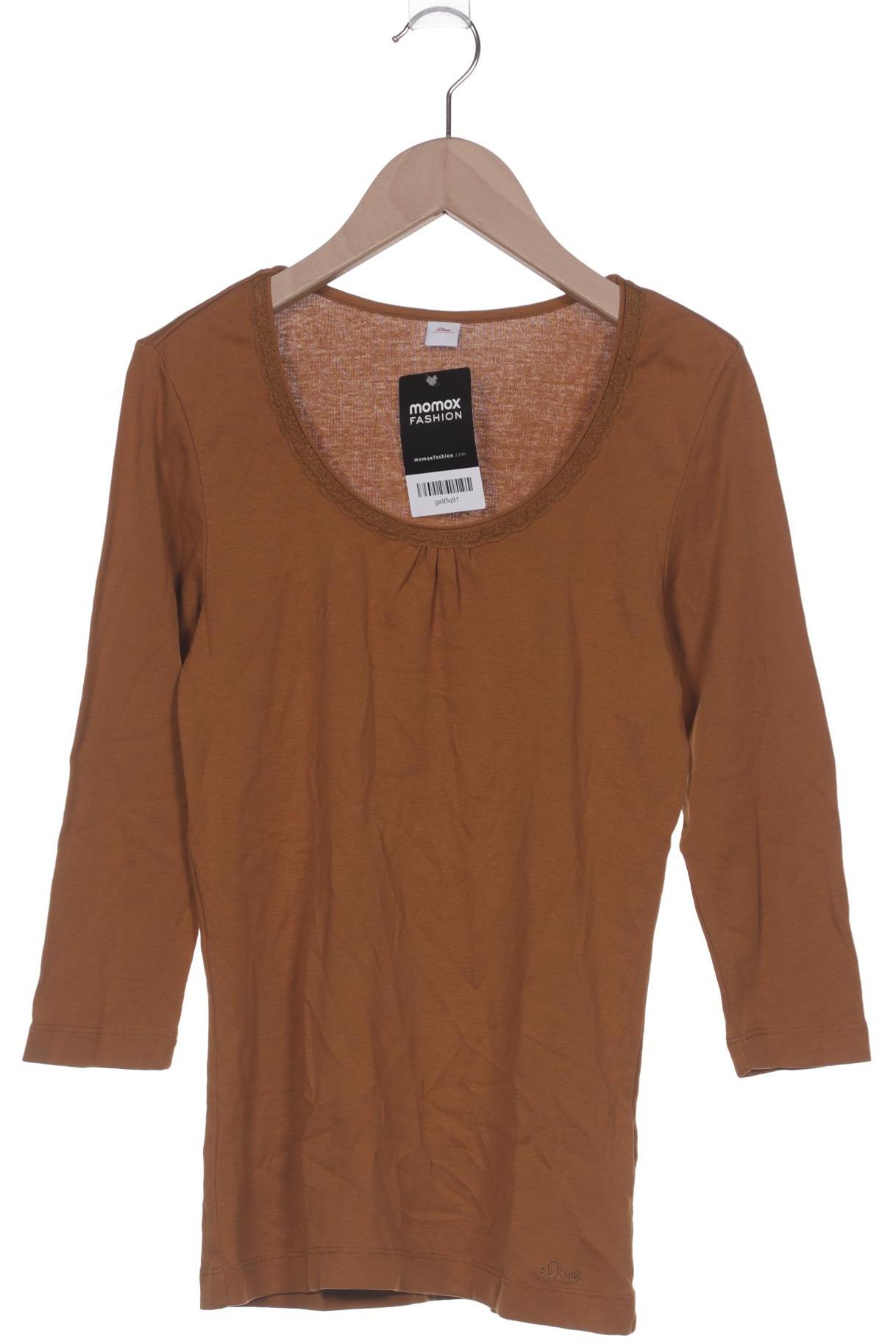 

s.Oliver Damen Langarmshirt, braun, Gr. 36
