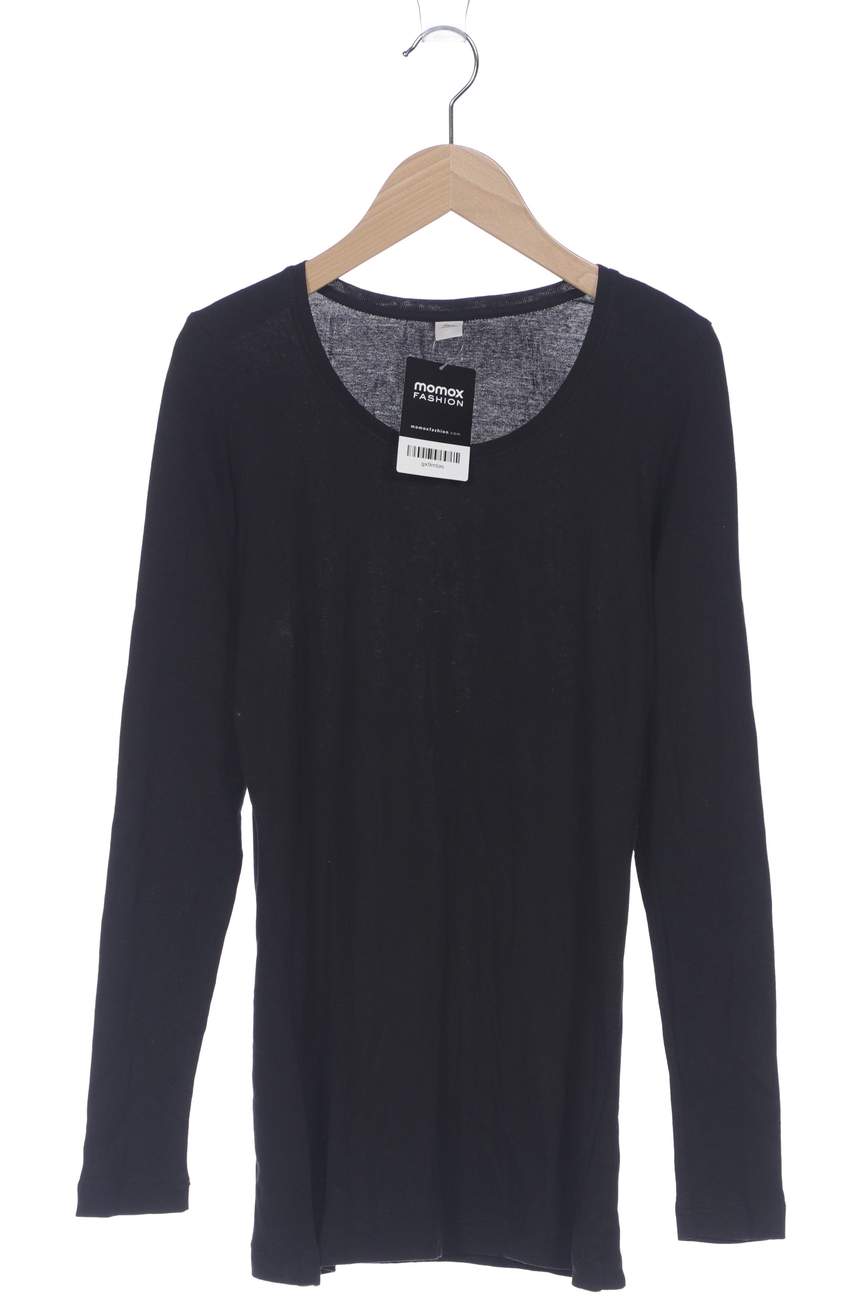 

s.Oliver Damen Langarmshirt, schwarz, Gr. 40