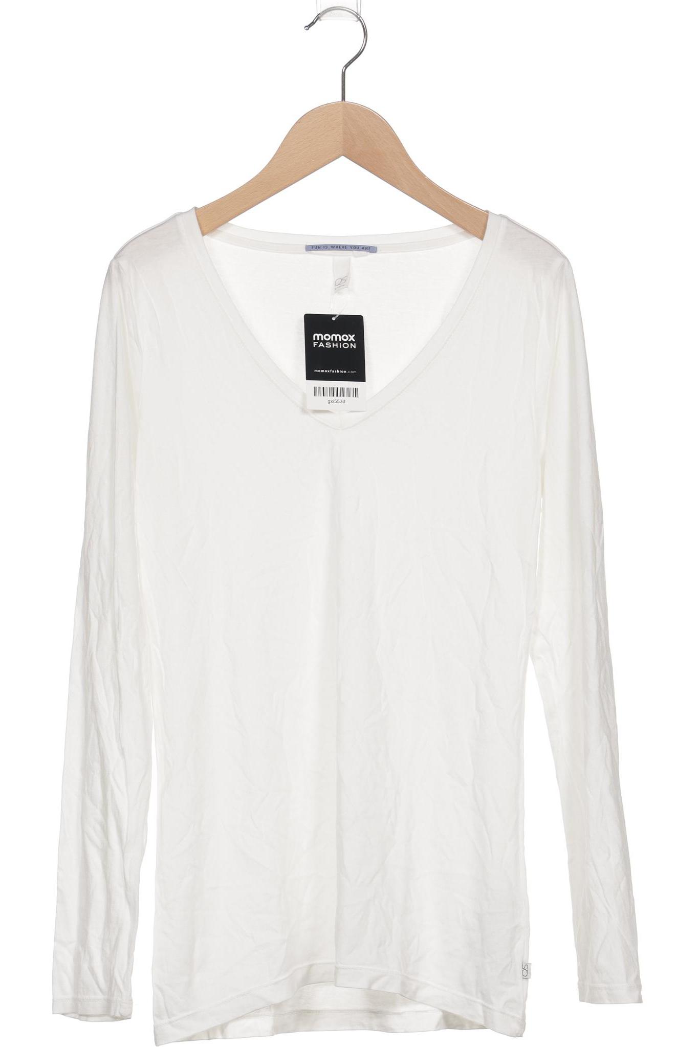 

s.Oliver Damen Langarmshirt, weiß, Gr. 38