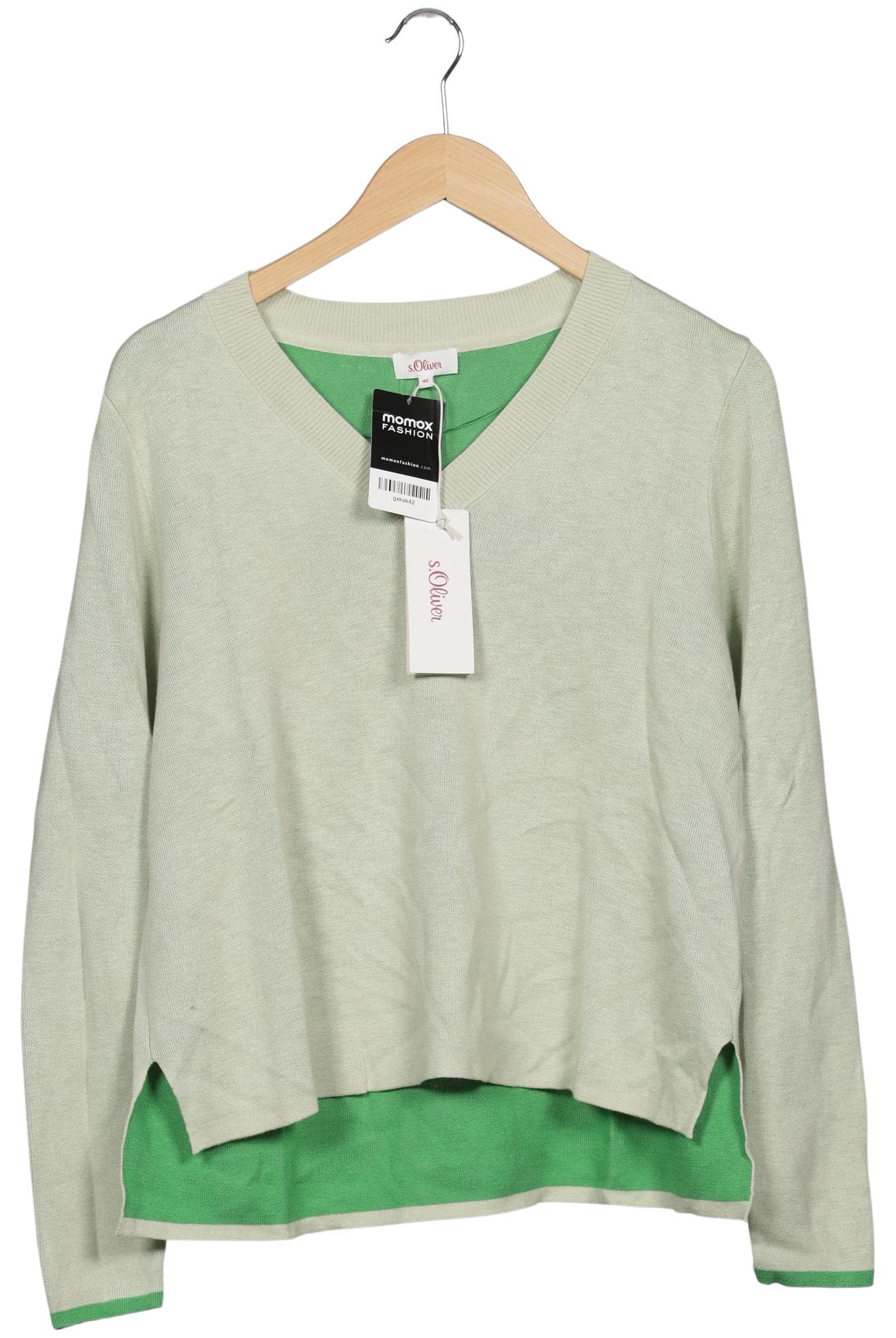 

s.Oliver Damen Pullover, hellgrün, Gr. 40