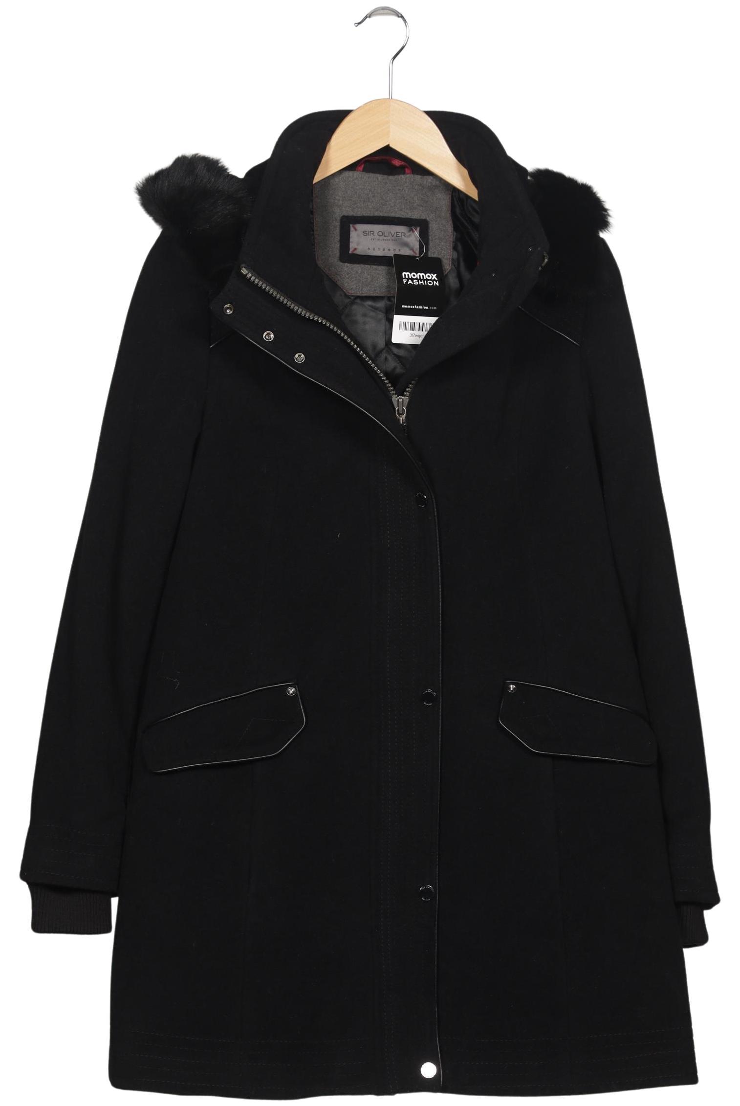 

s.Oliver Damen Mantel, schwarz, Gr. 40