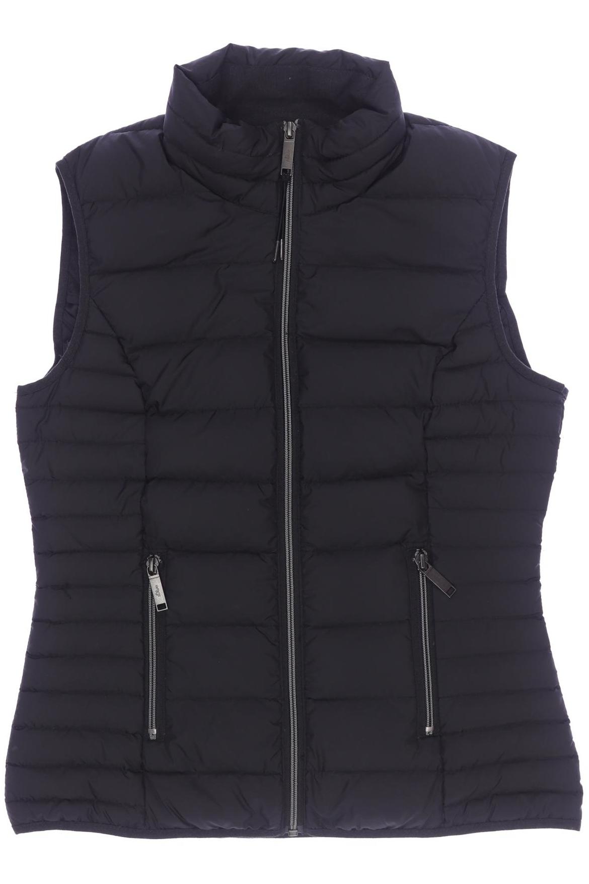 

s.Oliver Damen Weste, schwarz, Gr. 34