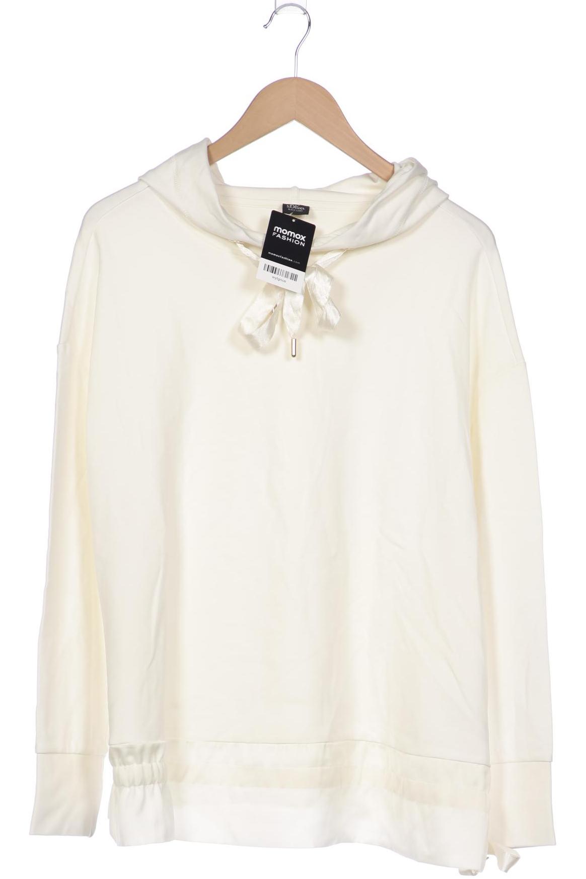 

s.Oliver Damen Kapuzenpullover, weiß, Gr. 48