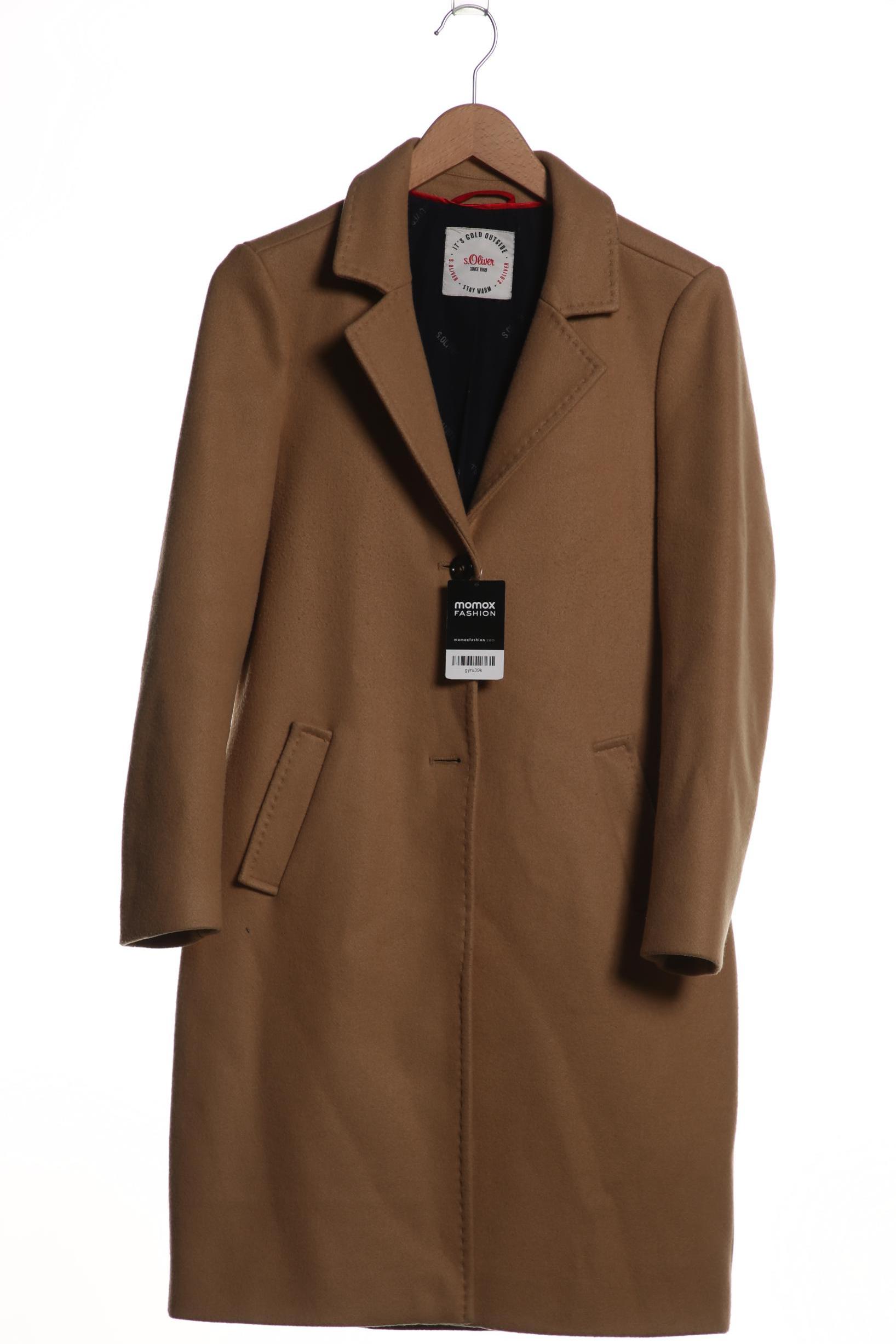 

s.Oliver Damen Mantel, beige, Gr. 34