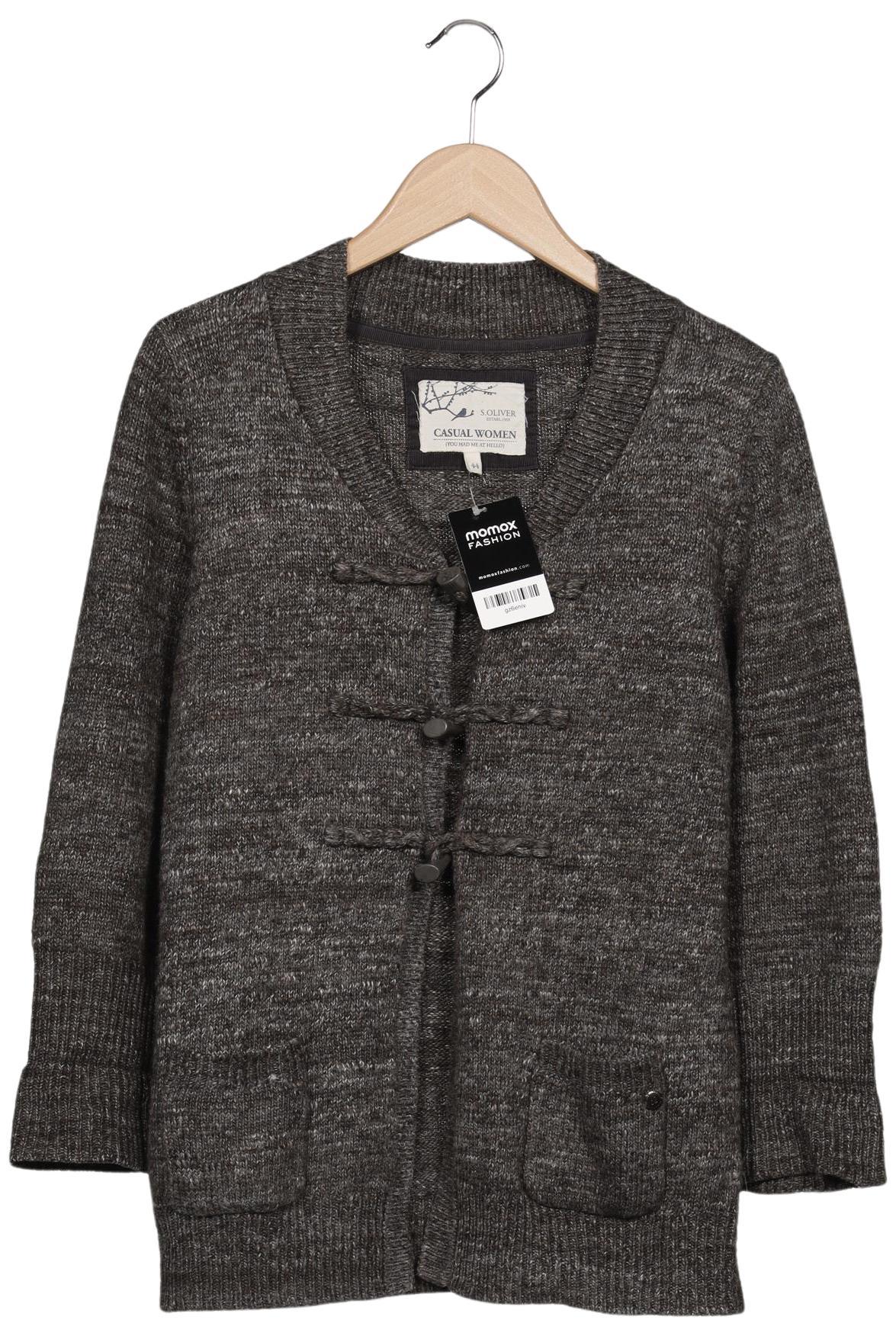 

s.Oliver Damen Strickjacke, grau, Gr. 44