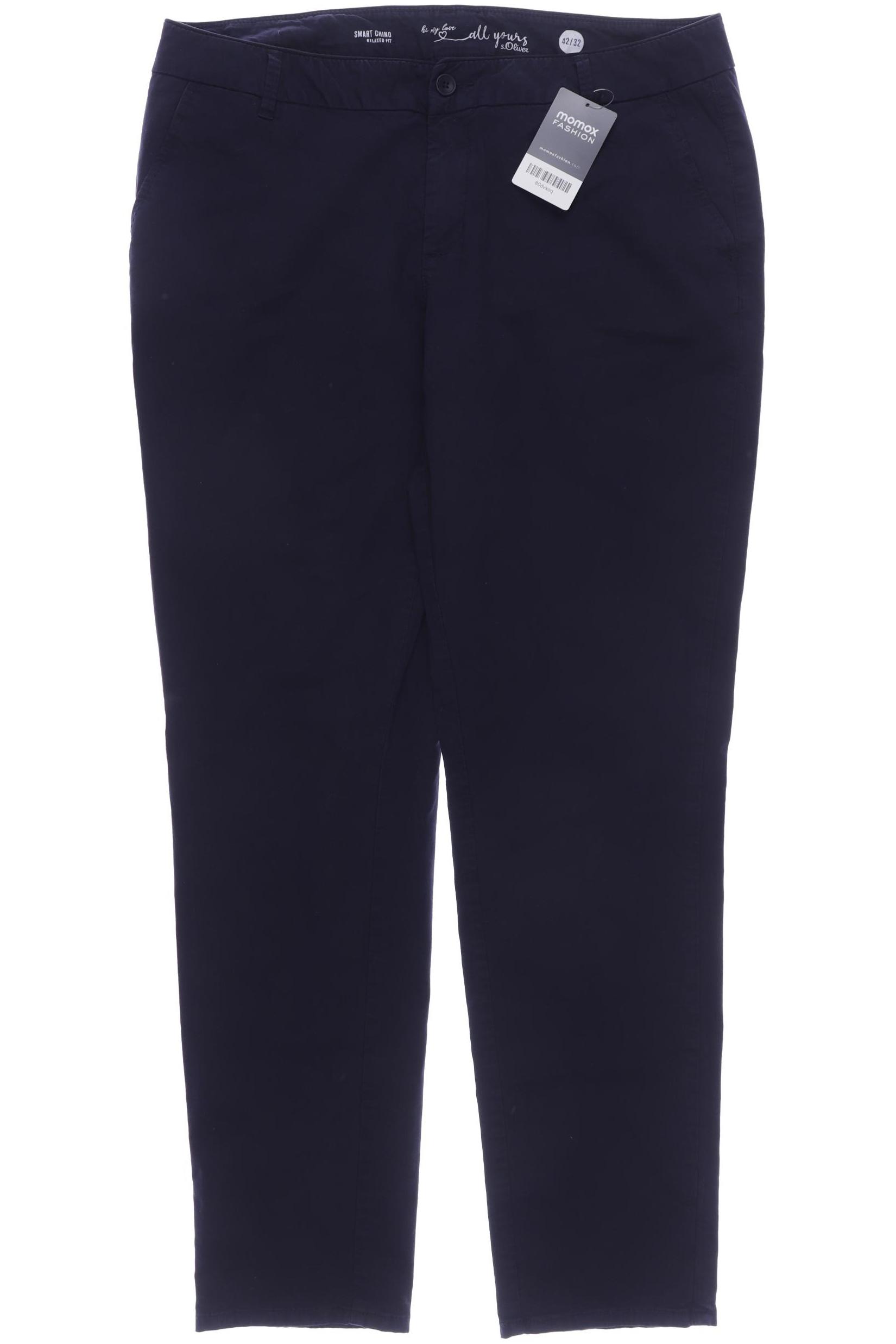 

s.Oliver Damen Stoffhose, marineblau