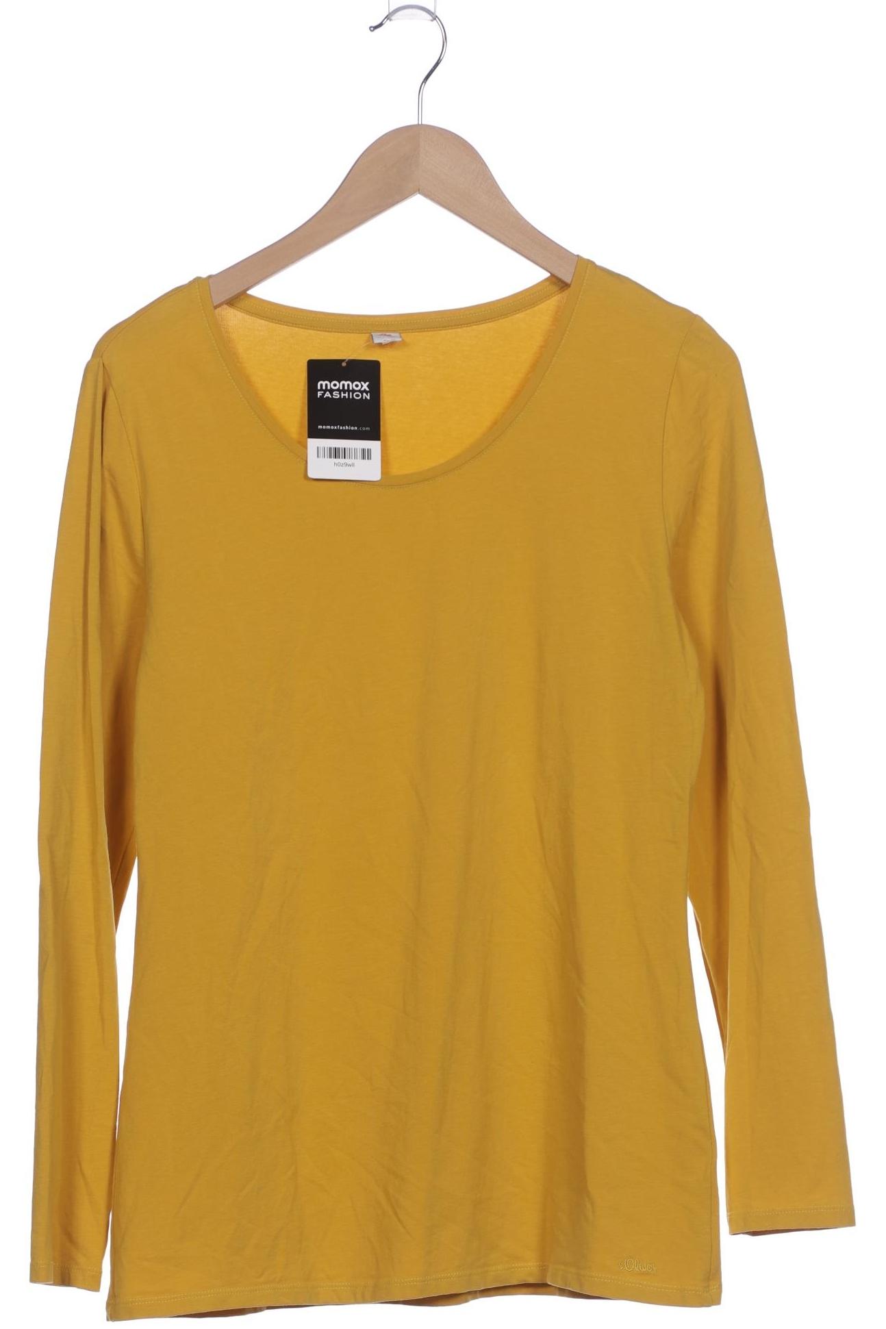 

s.Oliver Damen Langarmshirt, gelb, Gr. 44