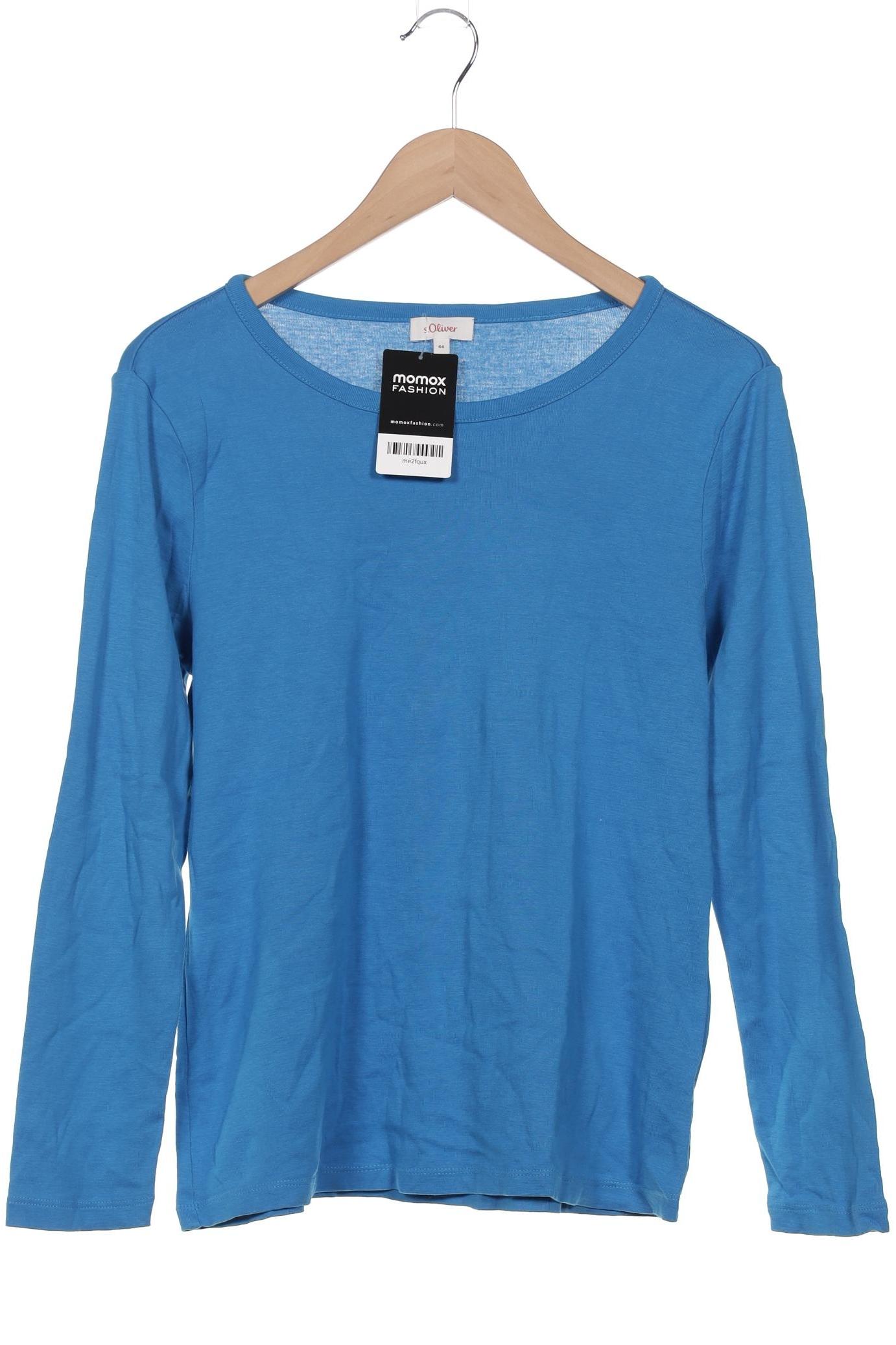 

s.Oliver Damen Langarmshirt, blau, Gr. 44