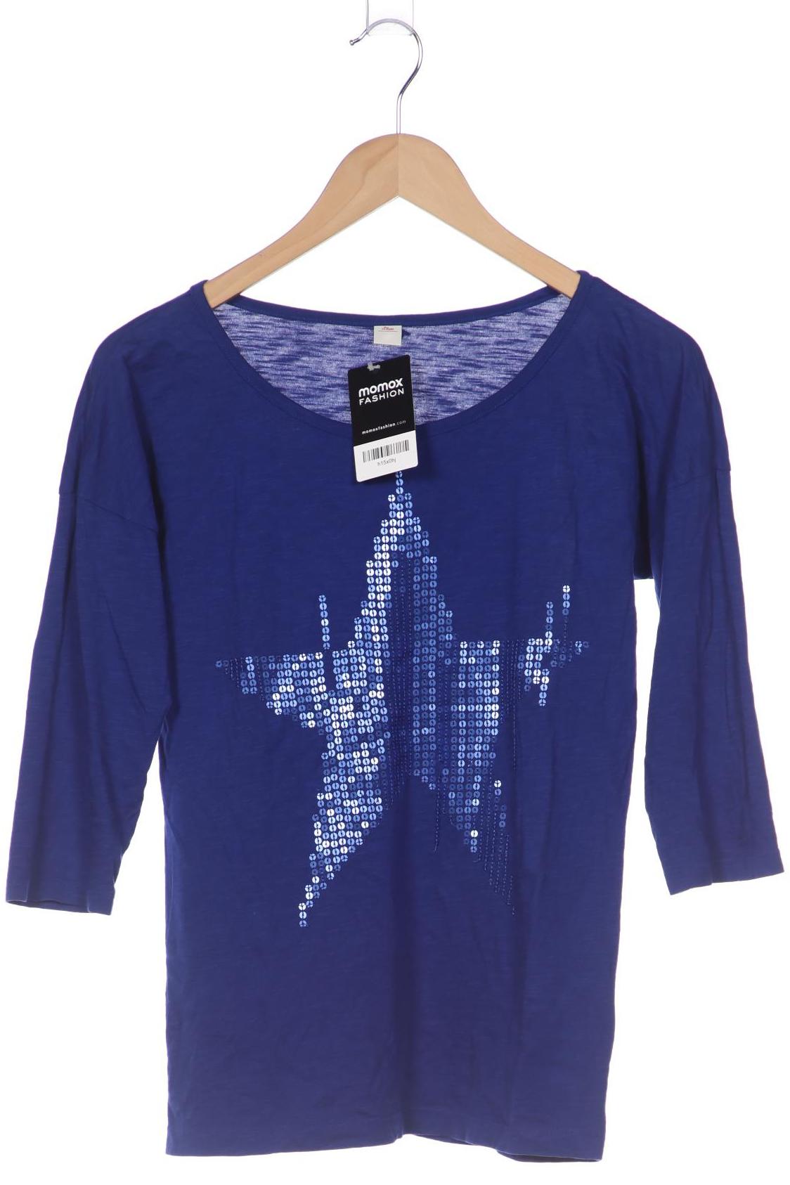 

s.Oliver Damen Langarmshirt, marineblau, Gr. 34