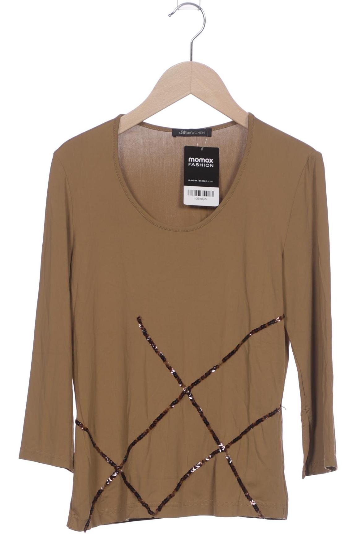 

s.Oliver Damen Langarmshirt, braun, Gr. 36