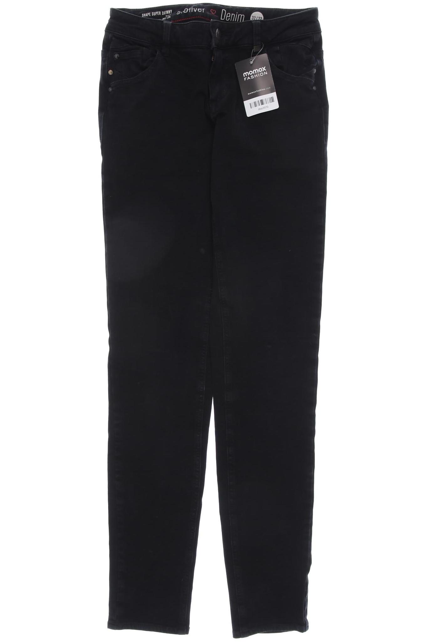 

s.Oliver Damen Jeans, schwarz