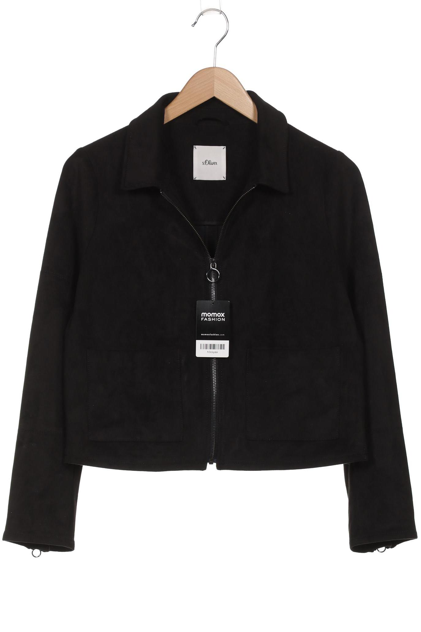 

s.Oliver Damen Jacke, schwarz, Gr. 38