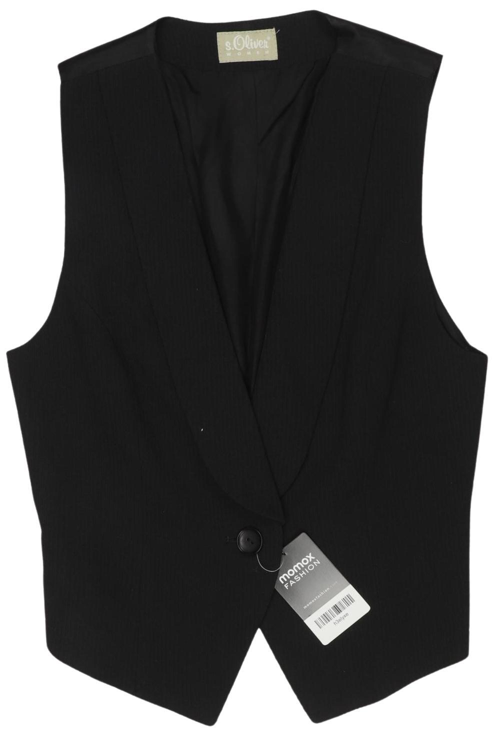

s.Oliver Damen Weste, schwarz, Gr. 36