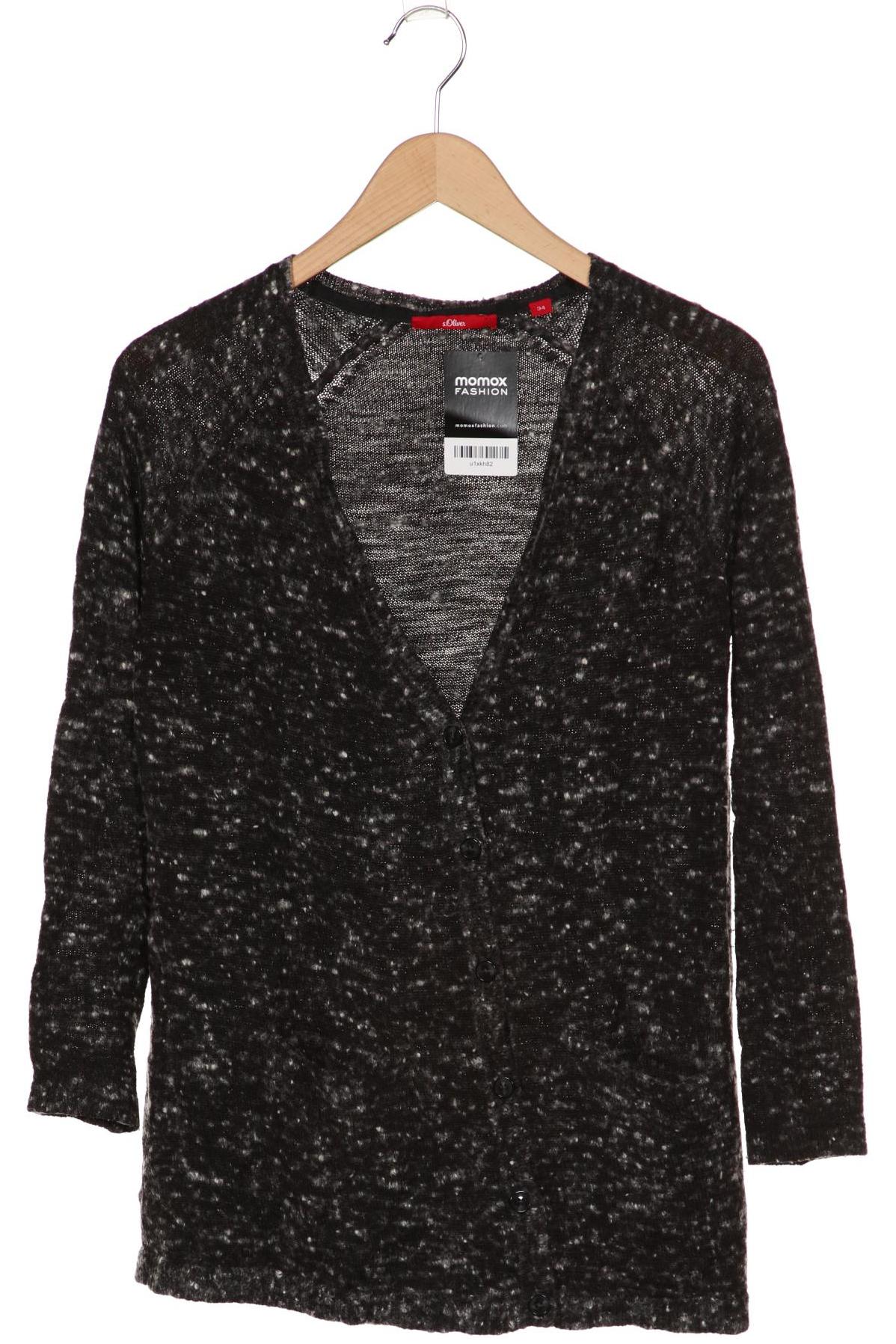 

s.Oliver Damen Strickjacke, grau, Gr. 34