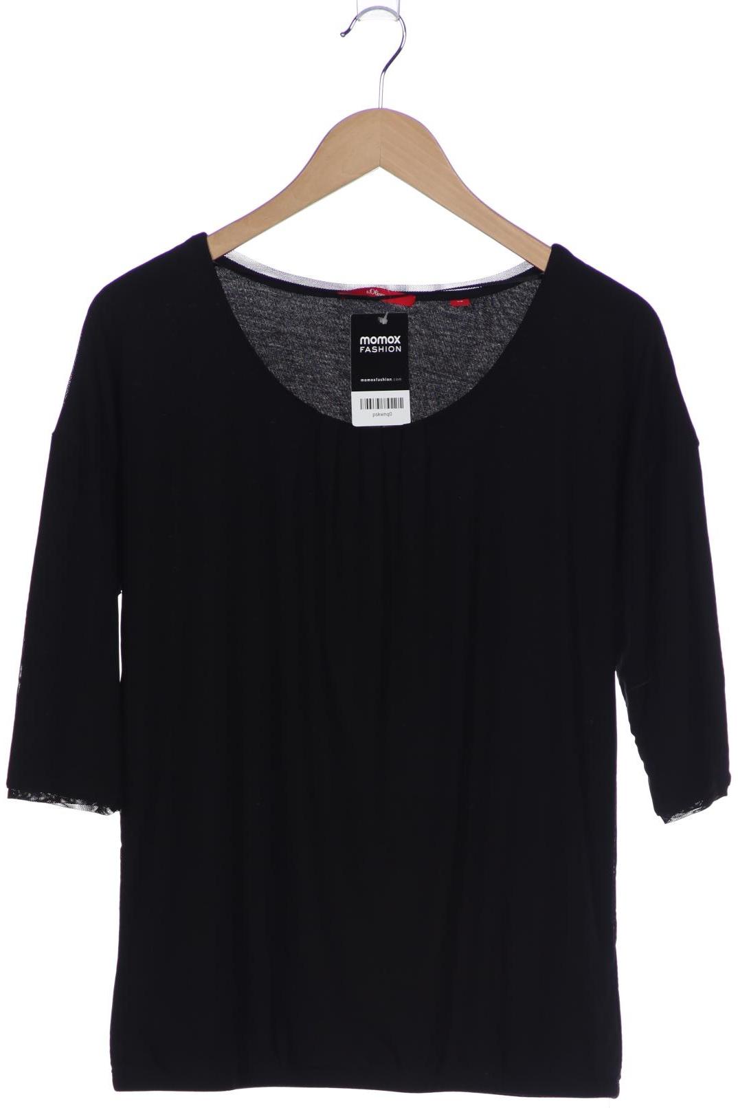 

s.Oliver Damen Langarmshirt, schwarz, Gr. 36