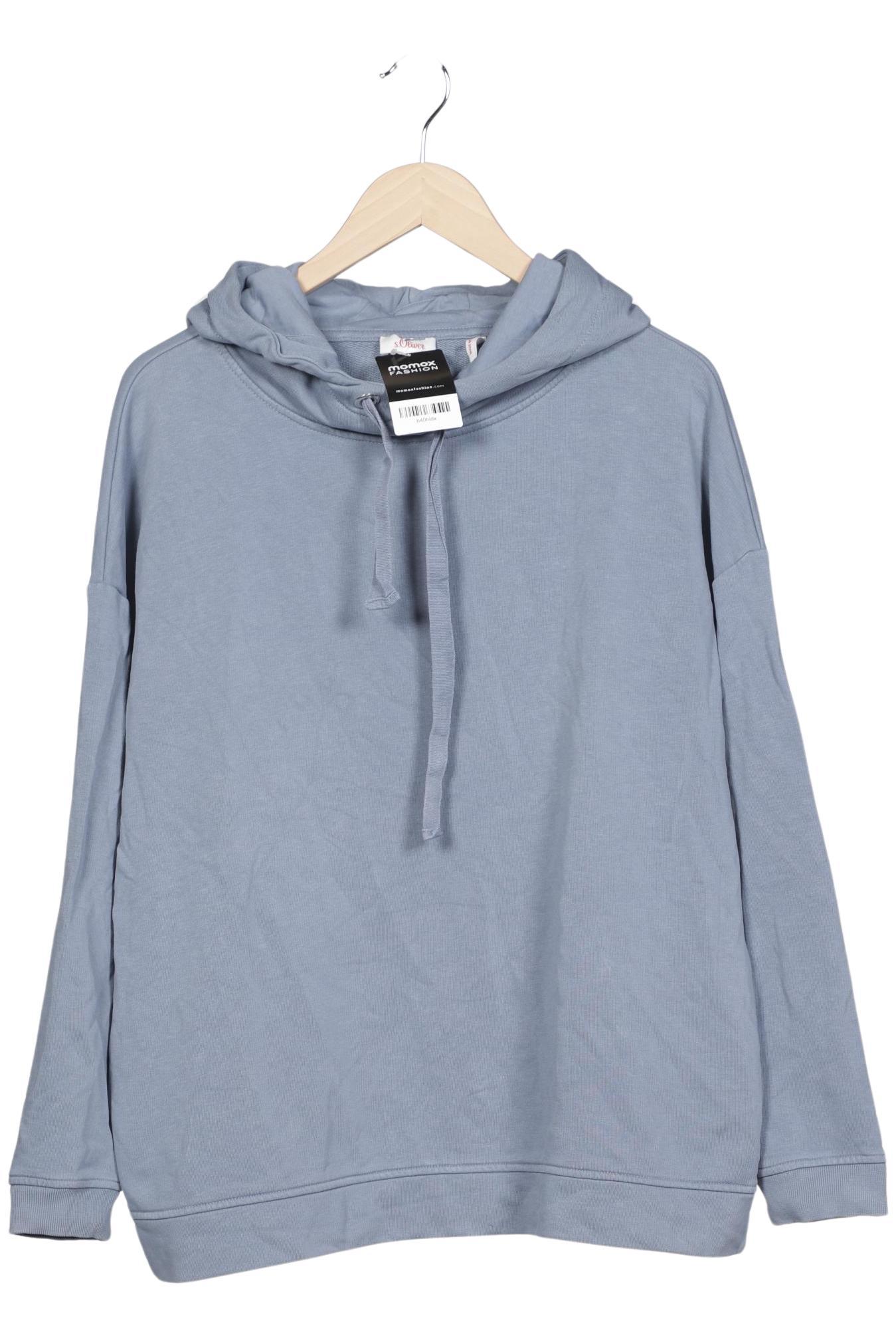 

s.Oliver Damen Kapuzenpullover, hellblau, Gr. 42