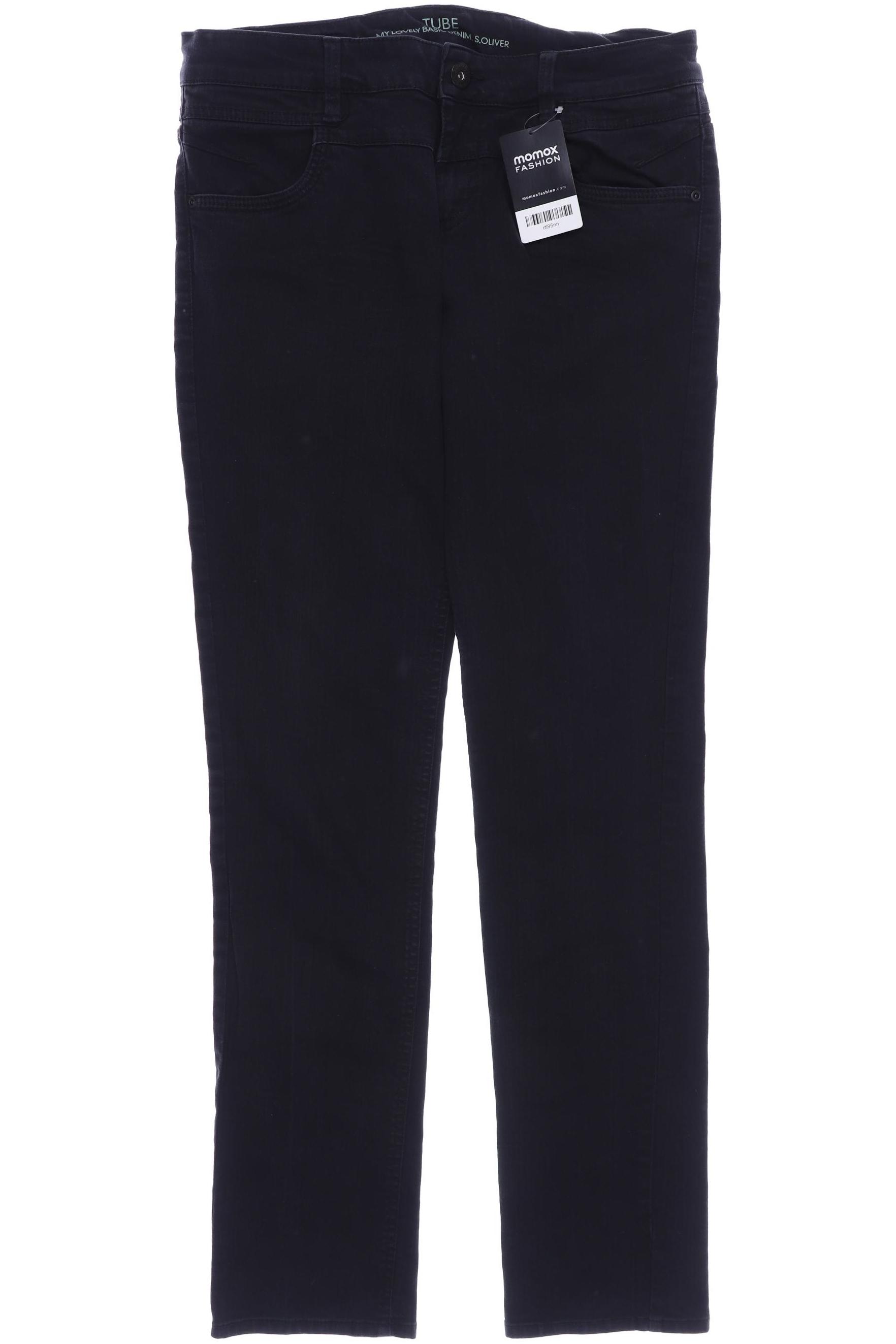 

s.Oliver Damen Jeans, schwarz