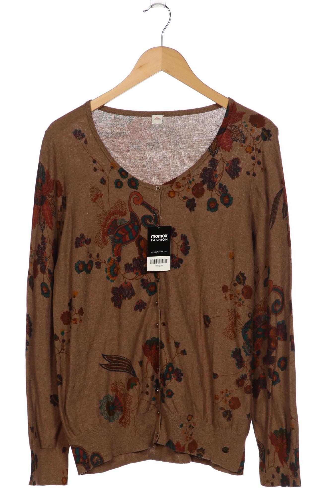 

s.Oliver Damen Strickjacke, braun, Gr. 44