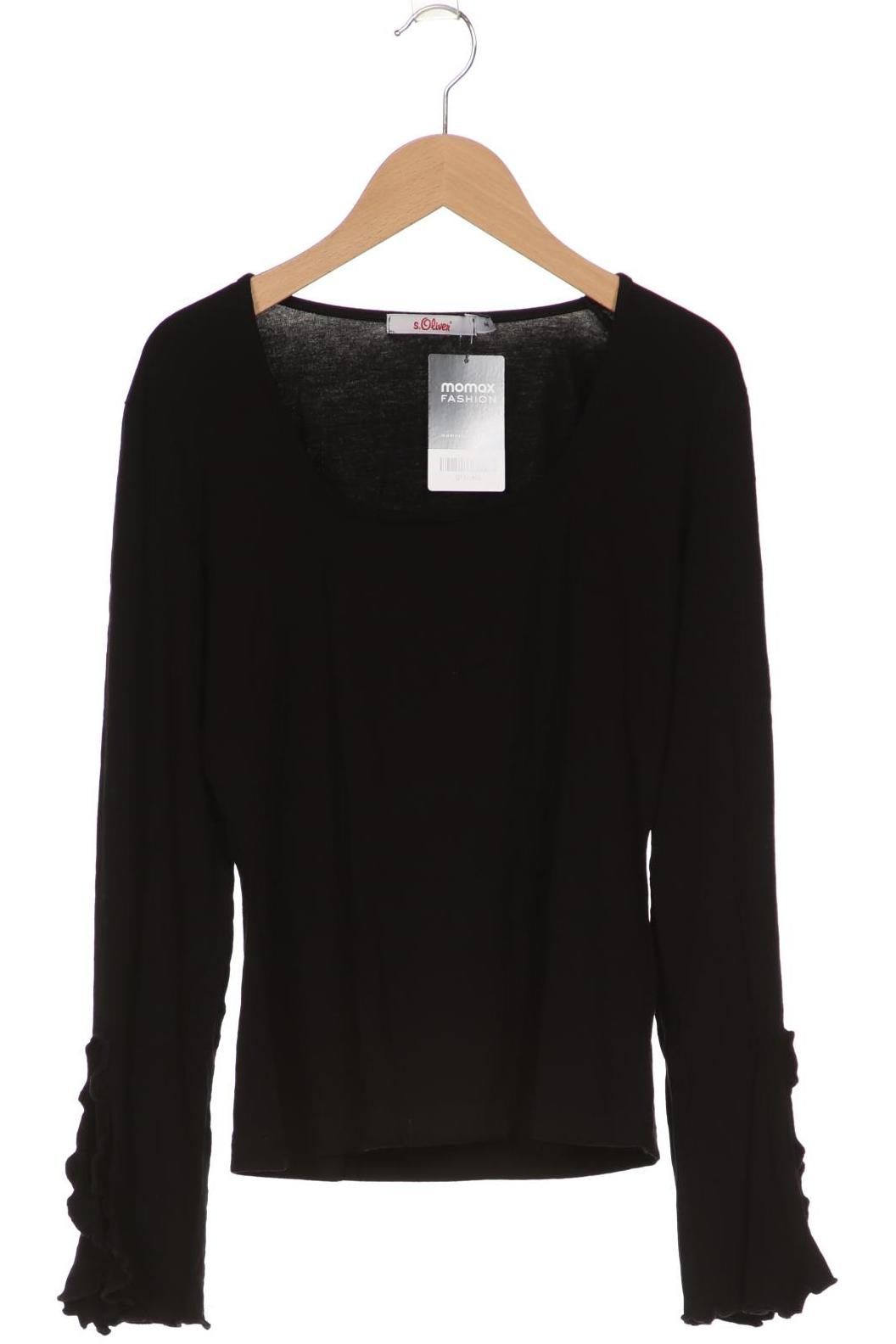 

s.Oliver Damen Langarmshirt, schwarz