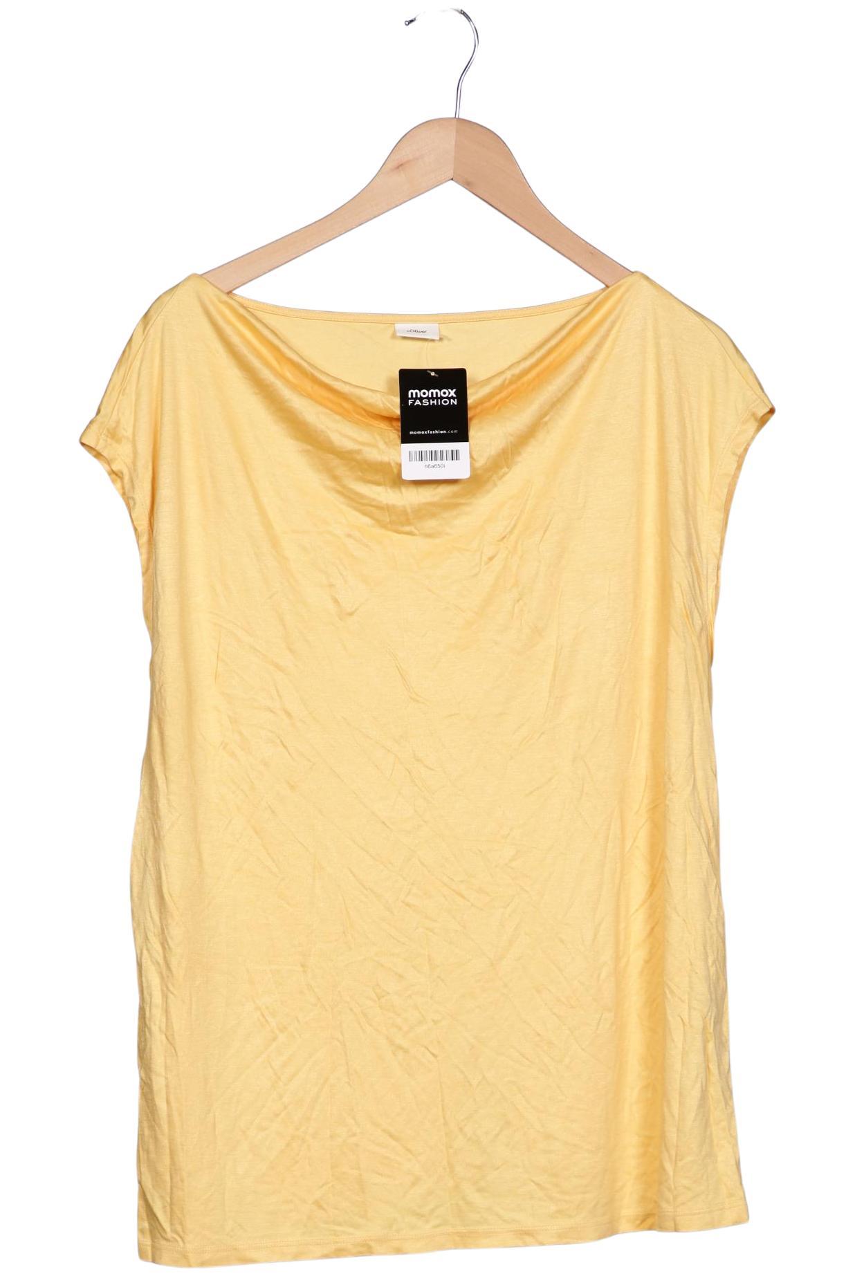 

s.Oliver Damen T-Shirt, gelb, Gr. 44