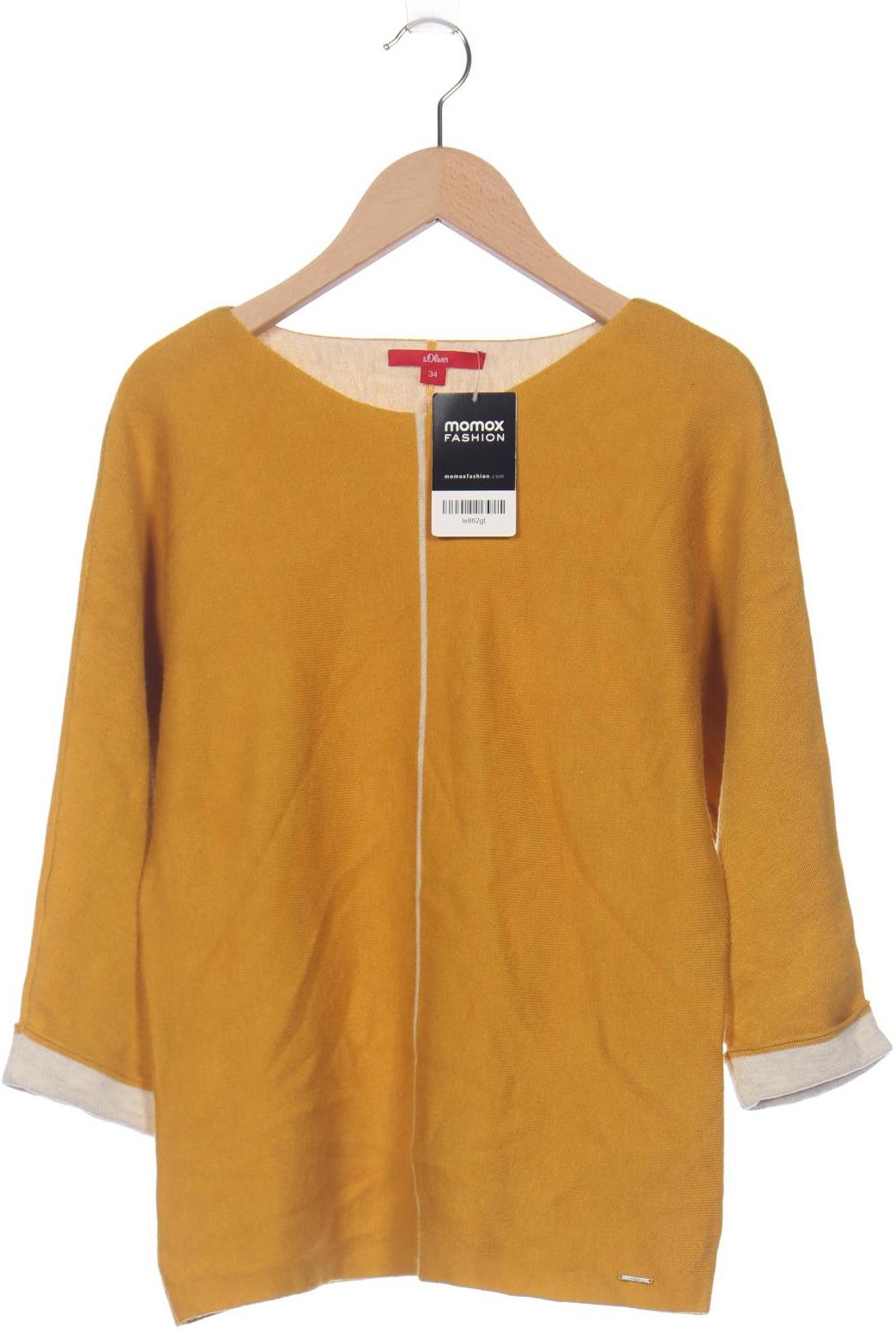

s.Oliver Damen Pullover, gelb, Gr. 34